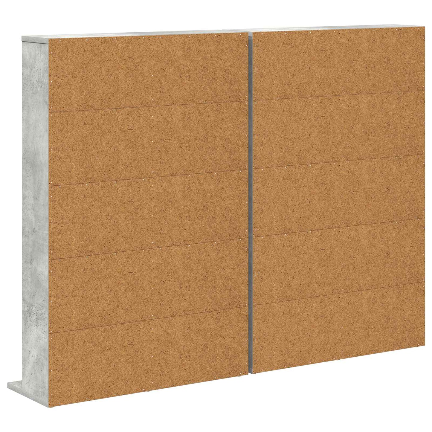 CD szekrény 2 db Betonszürke 65 x 23,5 x 97,5 cm Szerelt Fa