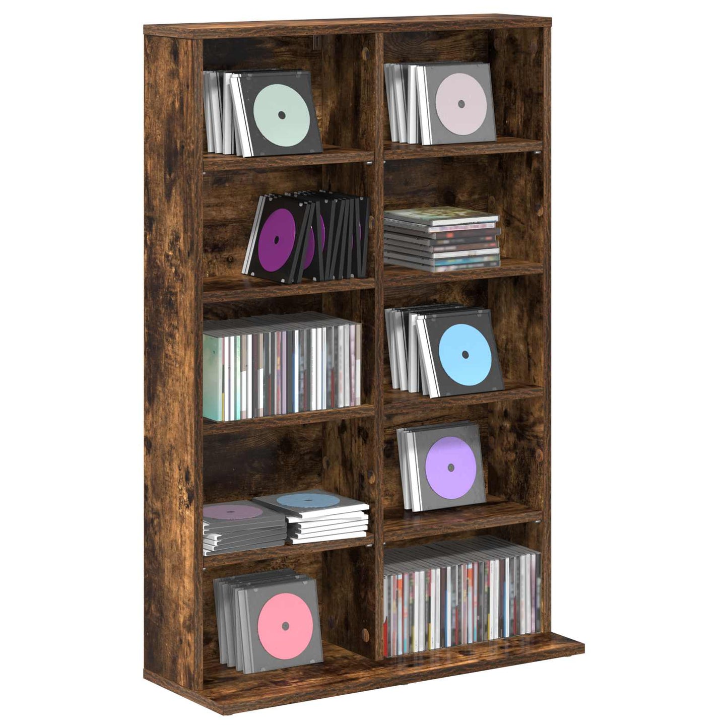 CD szekrény Füstös Tölgy 65 x 23,5 x 97,5 cm Szerelt Fa