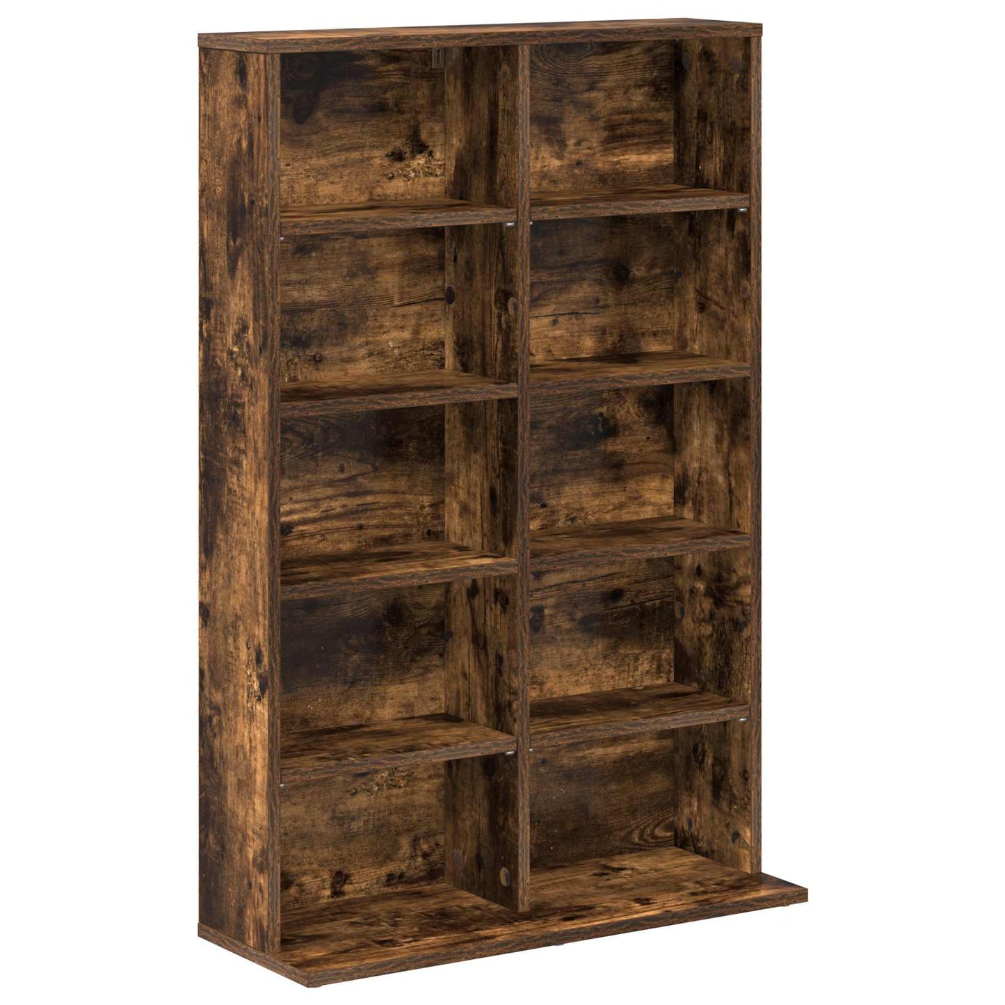CD szekrény 2 db Füstös Tölgy 65 x 23,5 x 97,5 cm Szerelt Fa