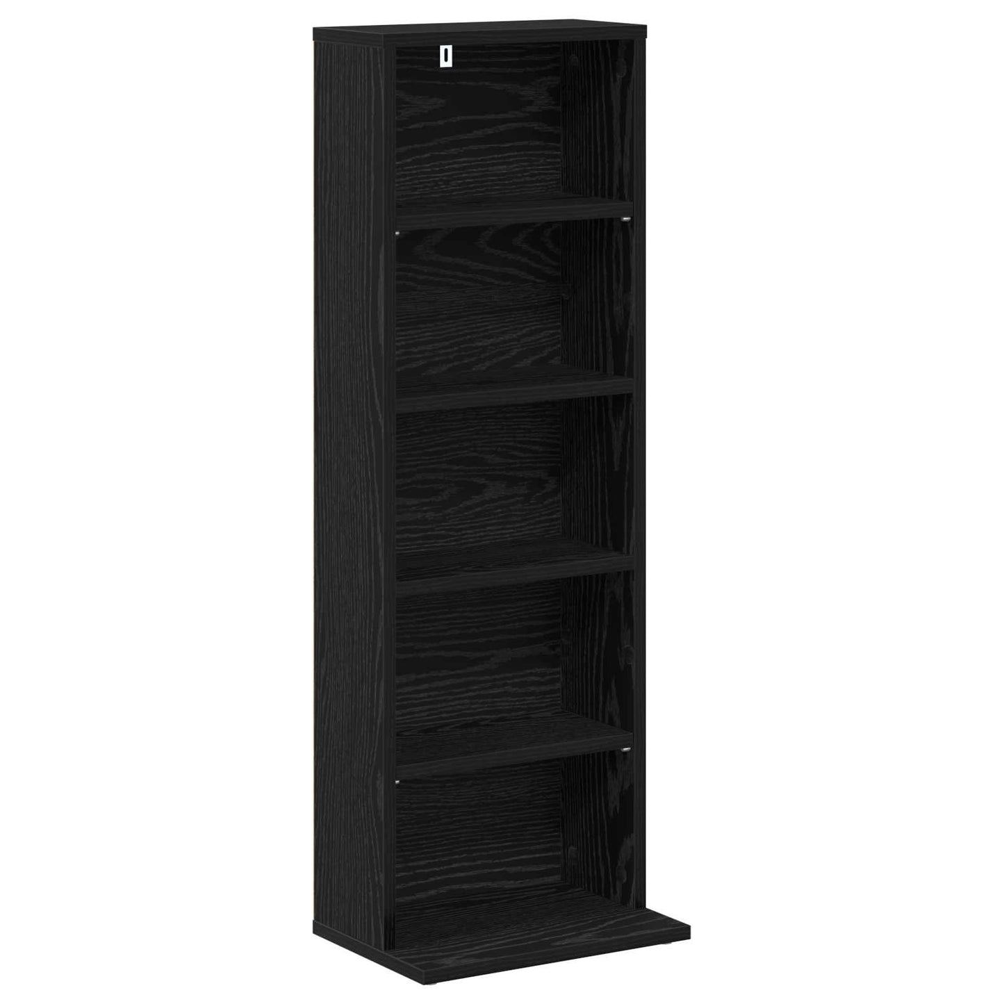 CD szekrény Fekete Tölgy 33 x 23,5 x 97,5 cm Szerelt Fa