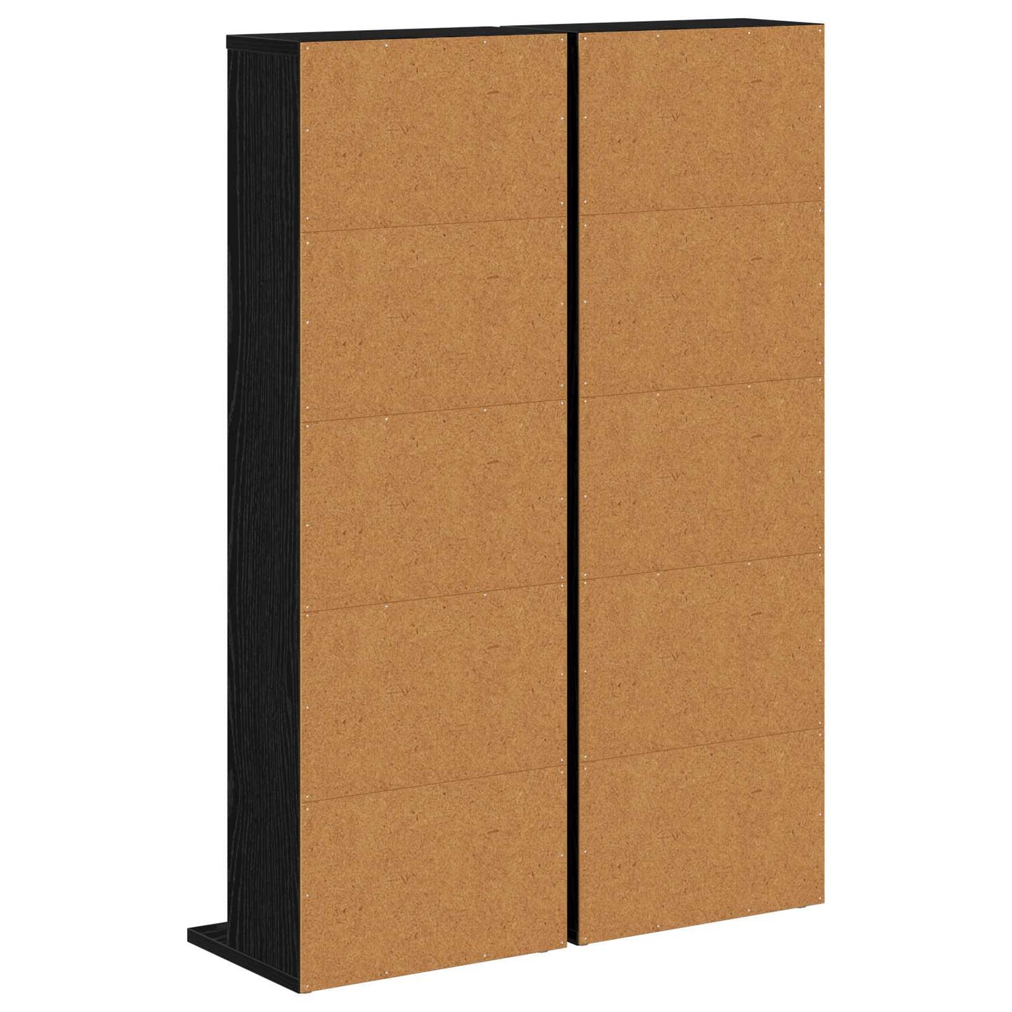 CD szekrény 2 db Fekete Tölgy 33 x 23,5 x 97,5 cm Szerelt Fa