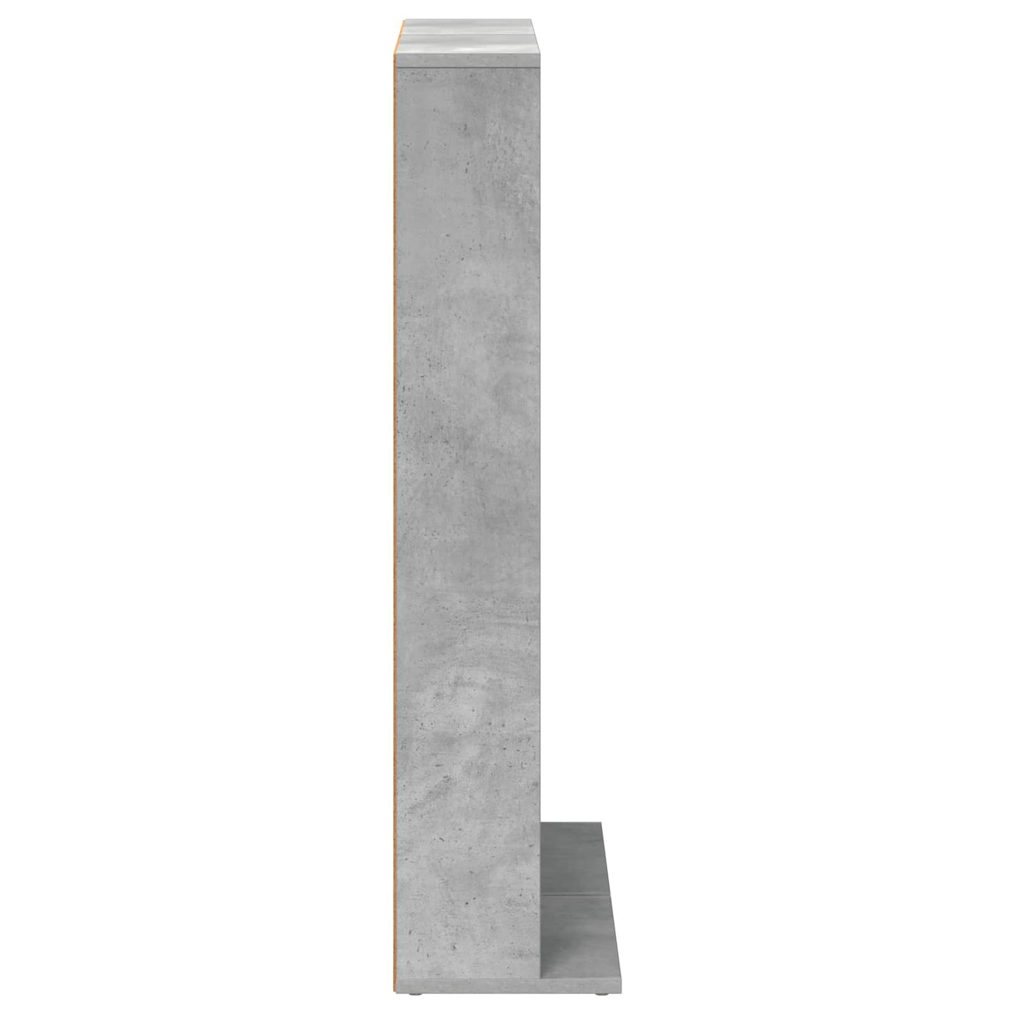 CD szekrény 2 db Betonszürke 33 x 23,5 x 97,5 cm Szerelt Fa