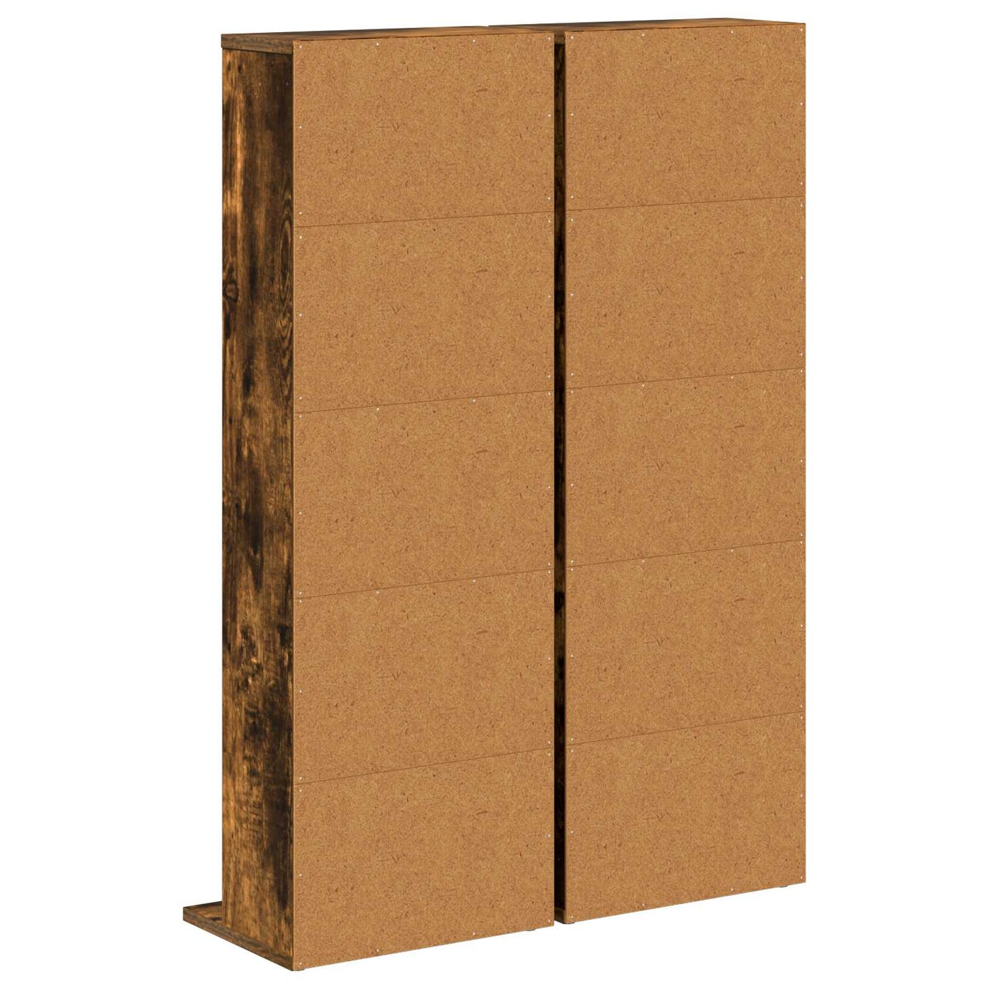 CD szekrény 2 db Füstös Tölgy 33 x 23,5 x 97,5 cm Szerelt Fa