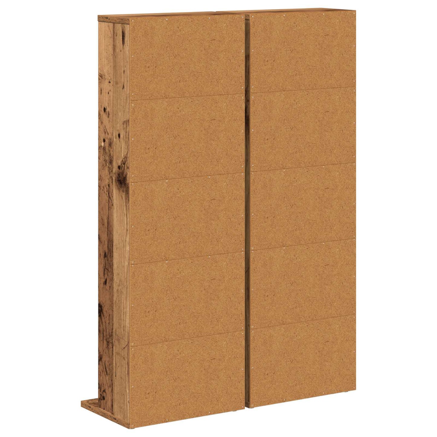 CD szekrény 2 db Antik Fa 33 x 23,5 x 97,5 cm Szerelt Fa