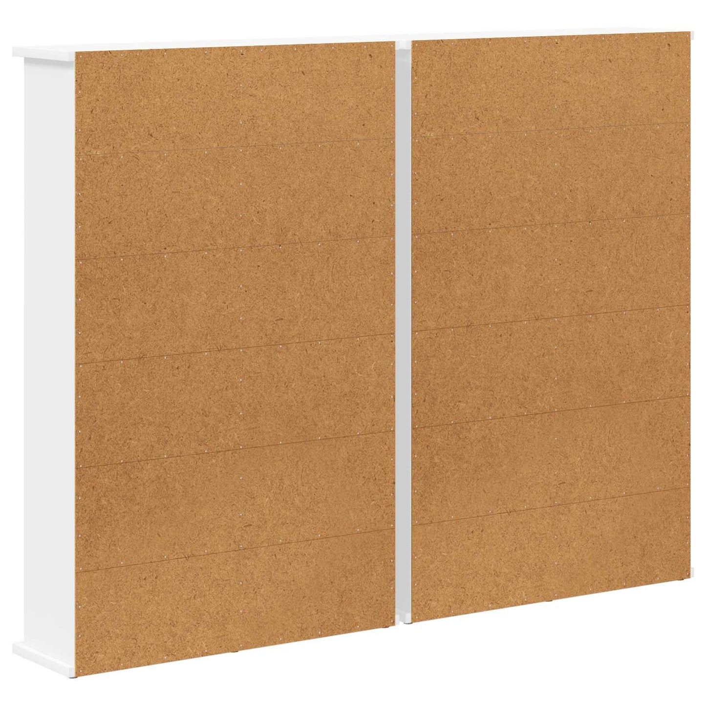 CD szekrény 2 db Fehér 60 x 17 x 92 cm Szerelt Fa
