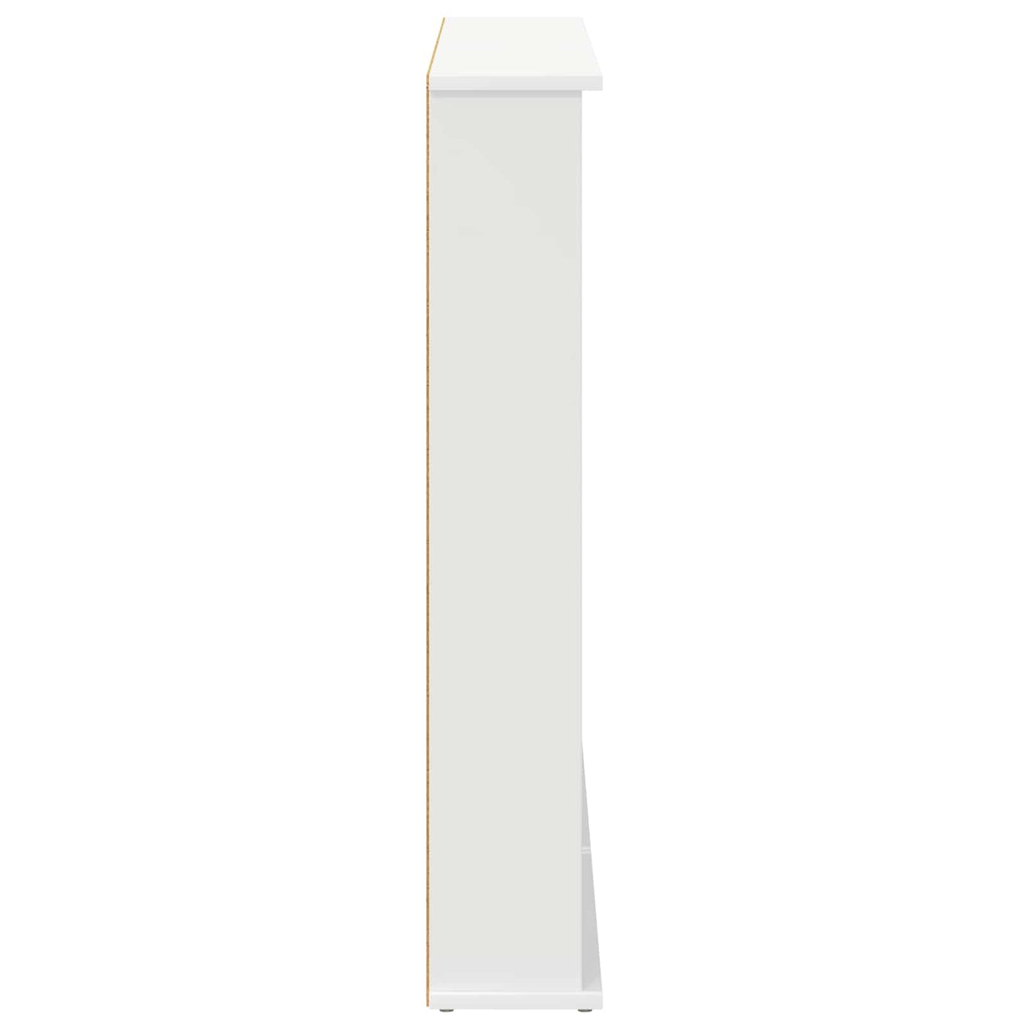 CD szekrény 2 db Fehér 60 x 17 x 92 cm Szerelt Fa