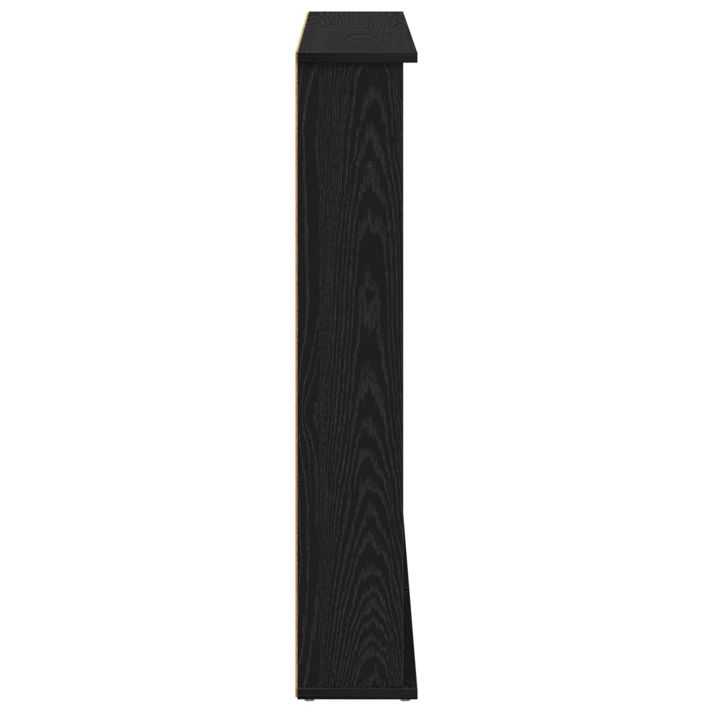 CD szekrény 2 db Fekete Tölgy 60 x 17 x 92 cm Szerelt Fa
