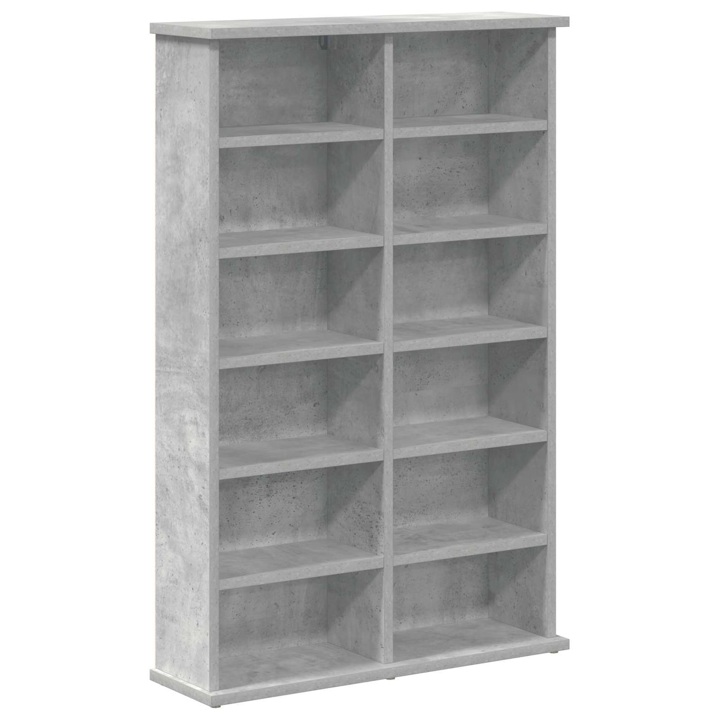 CD szekrény 2 db Betonszürke 60 x 17 x 92 cm Szerelt Fa