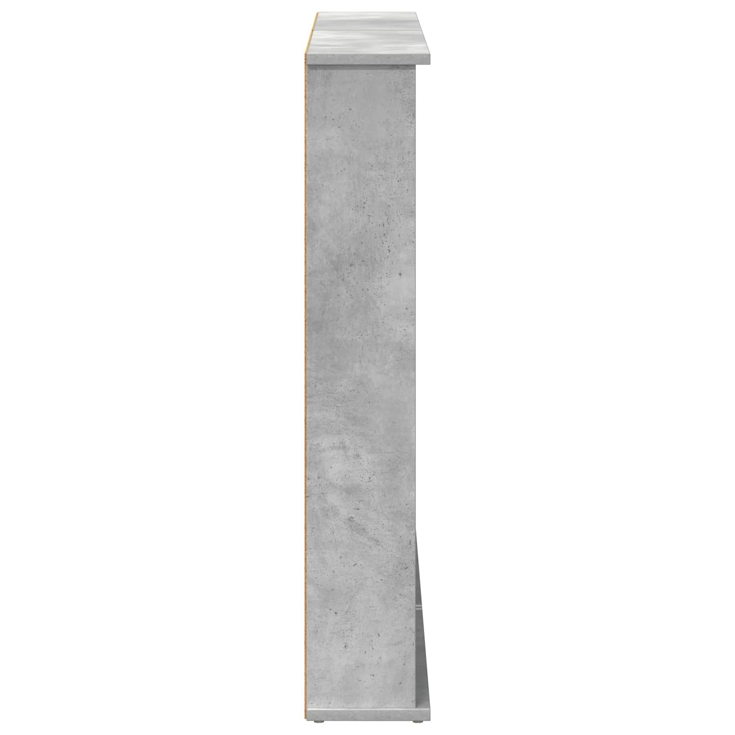 CD szekrény 2 db Betonszürke 60 x 17 x 92 cm Szerelt Fa