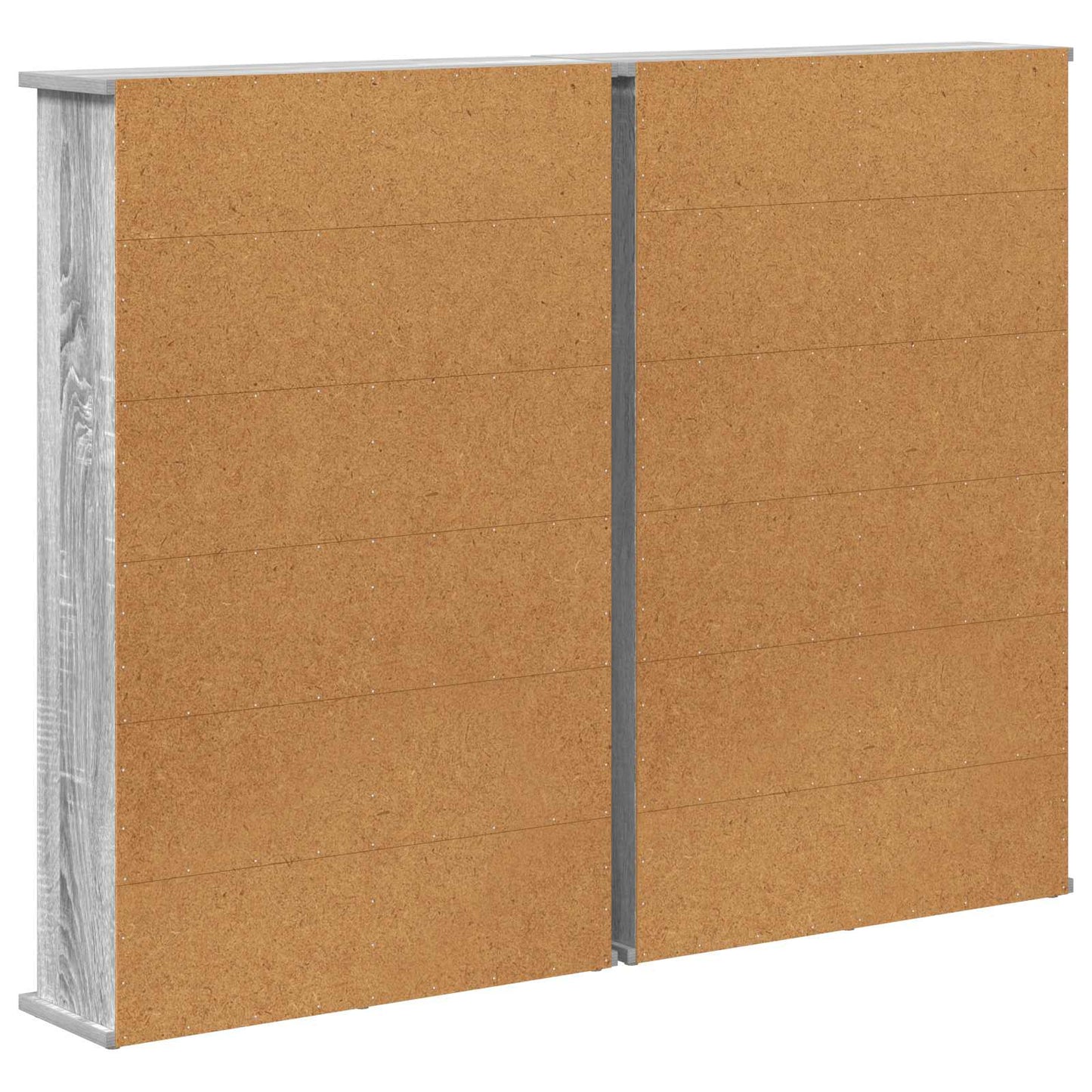 CD szekrény 2 db Szürke Sonoma 60 x 17 x 92 cm Szerelt Fa