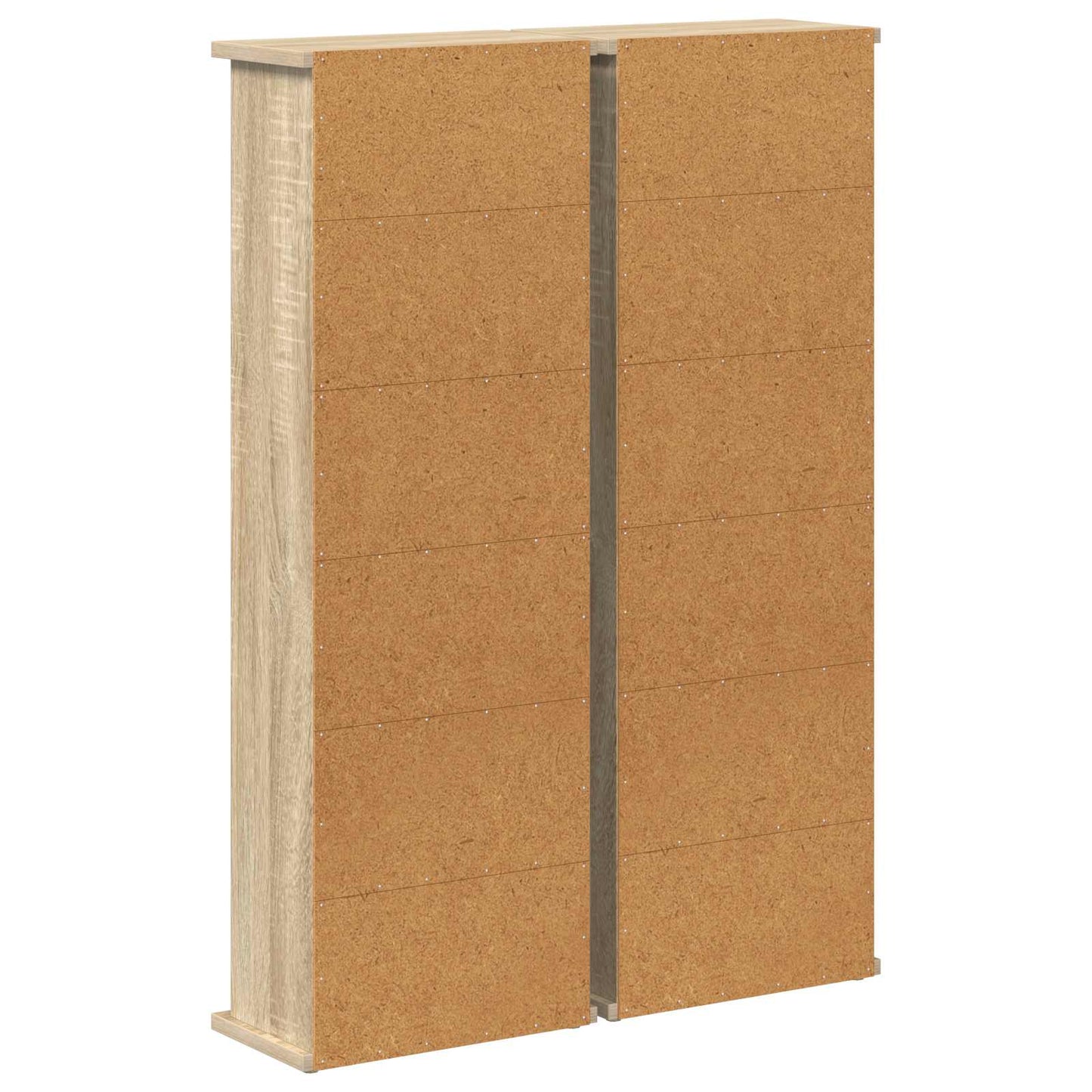 CD szekrény 2 db Sonoma Tölgy 60 x 17 x 92 cm Szerelt Fa