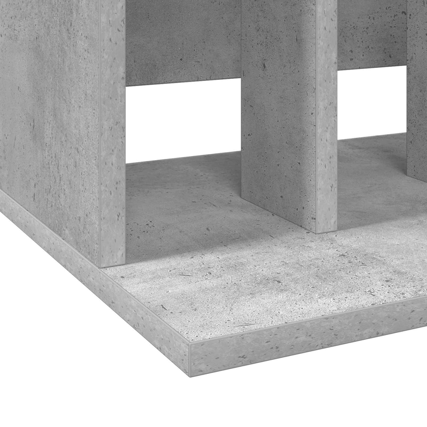 Vinyl lemez tárolás Betonszürke 42 x 33 x 36 cm Szerelt Fa
