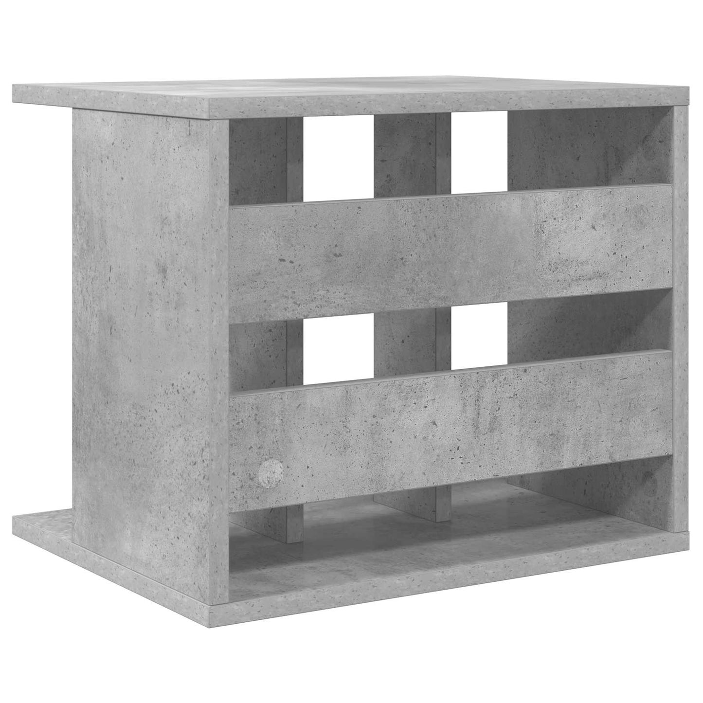 Vinyl lemez tárolás Betonszürke 42 x 33 x 36 cm Szerelt Fa