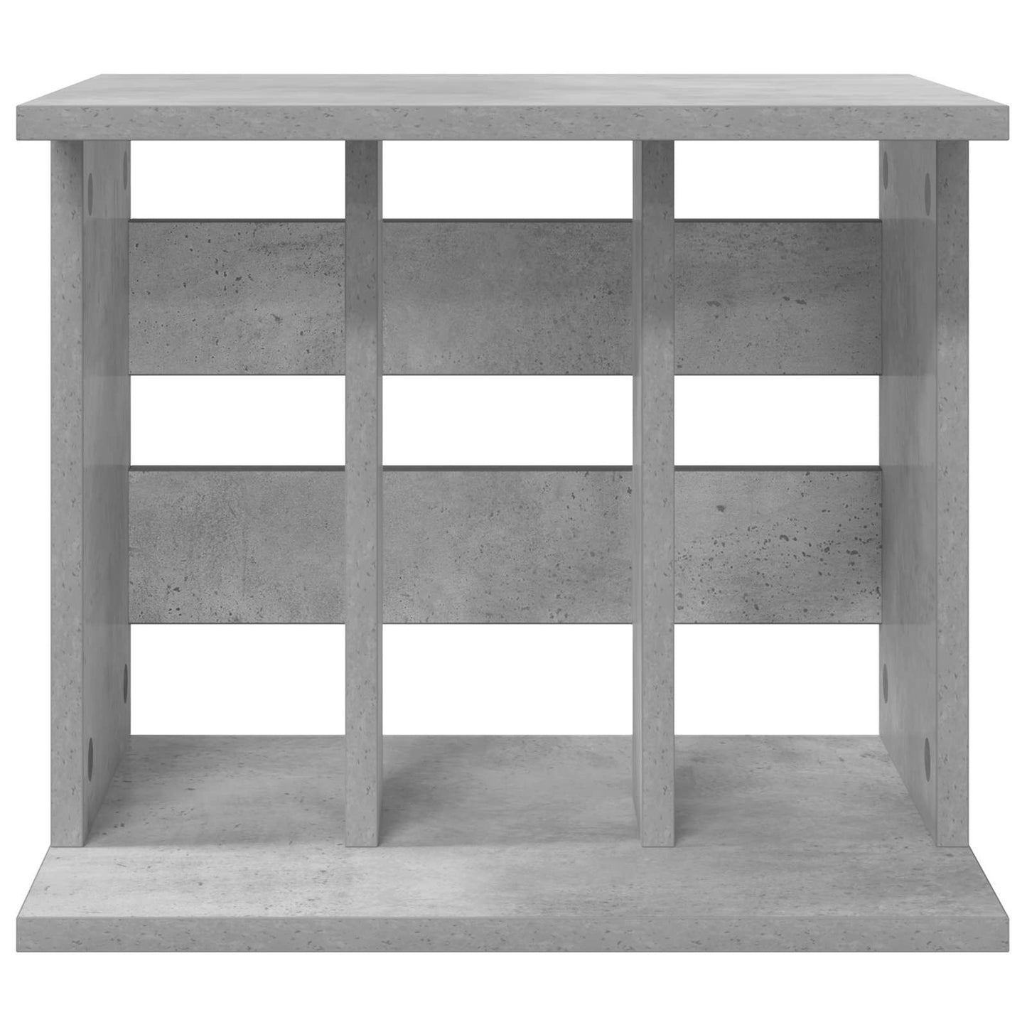 Vinyl lemez tárolás Betonszürke 42 x 33 x 36 cm Szerelt Fa