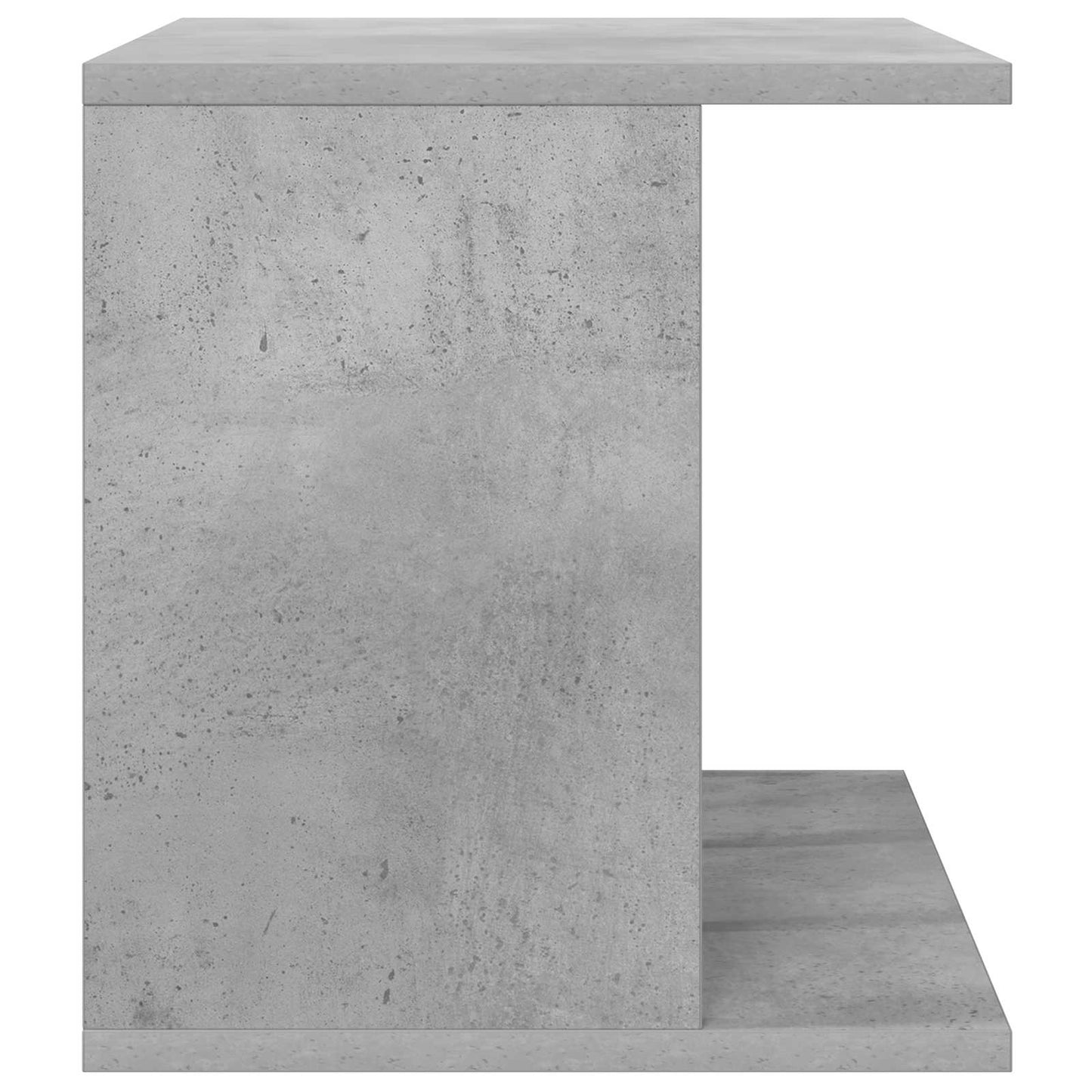 Vinyl lemez tárolás Betonszürke 42 x 33 x 36 cm Szerelt Fa