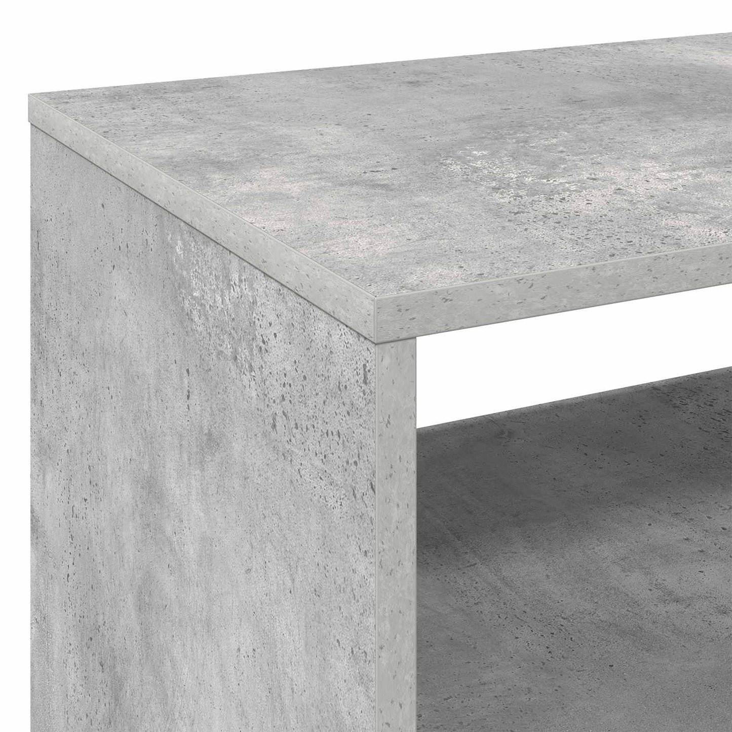 Lemezjátszó állvány Betonszürke 71 x 39,5 x 83 cm Szerelt Fa