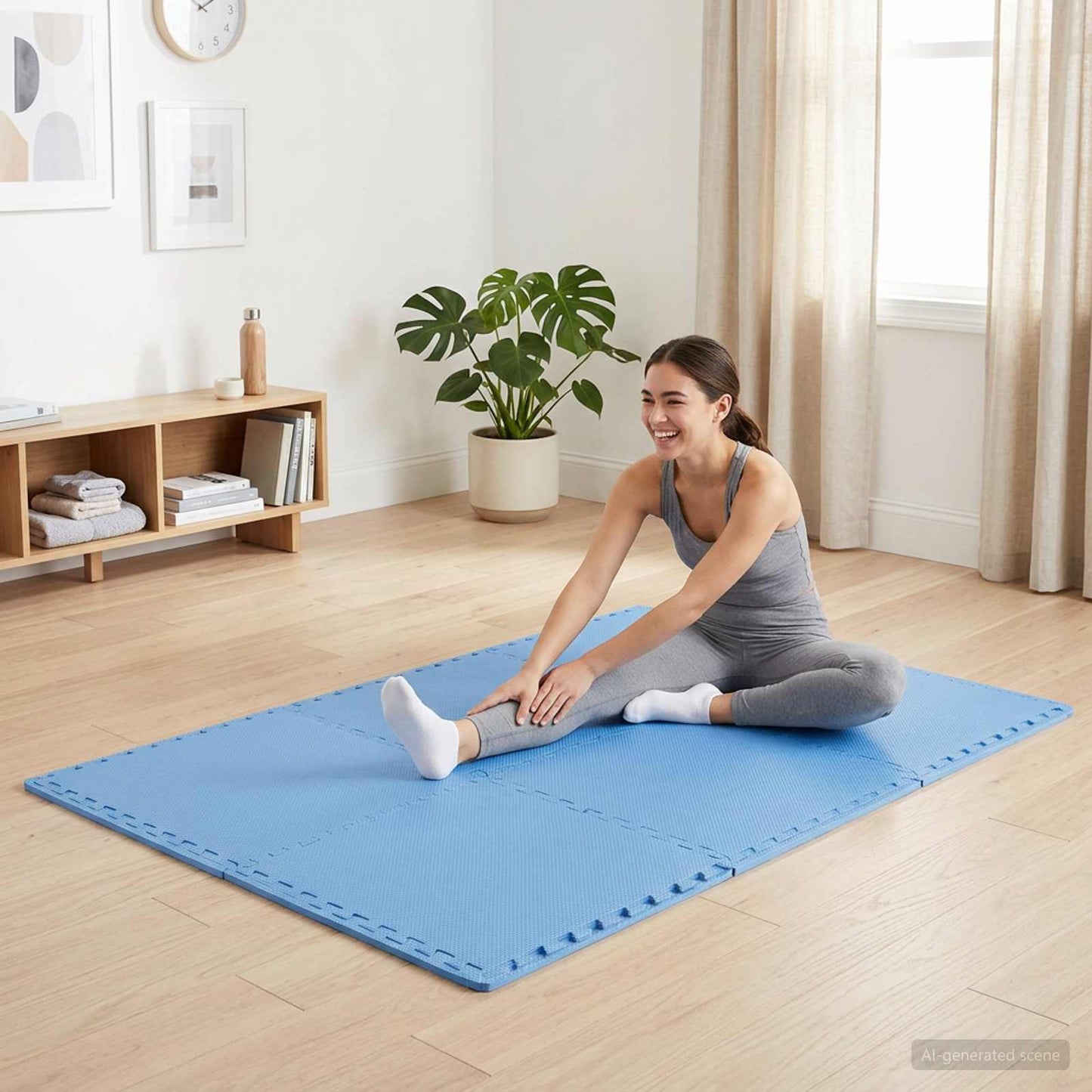 Padló Szőnyegek 40 pcs Kék 14,4 m² EVA Hab