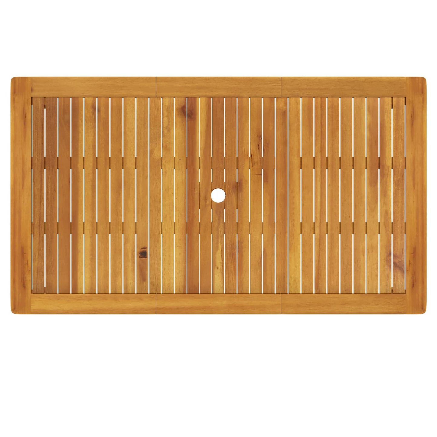 5-Piece Garden Dining Set Természetes Tömör Akácfa