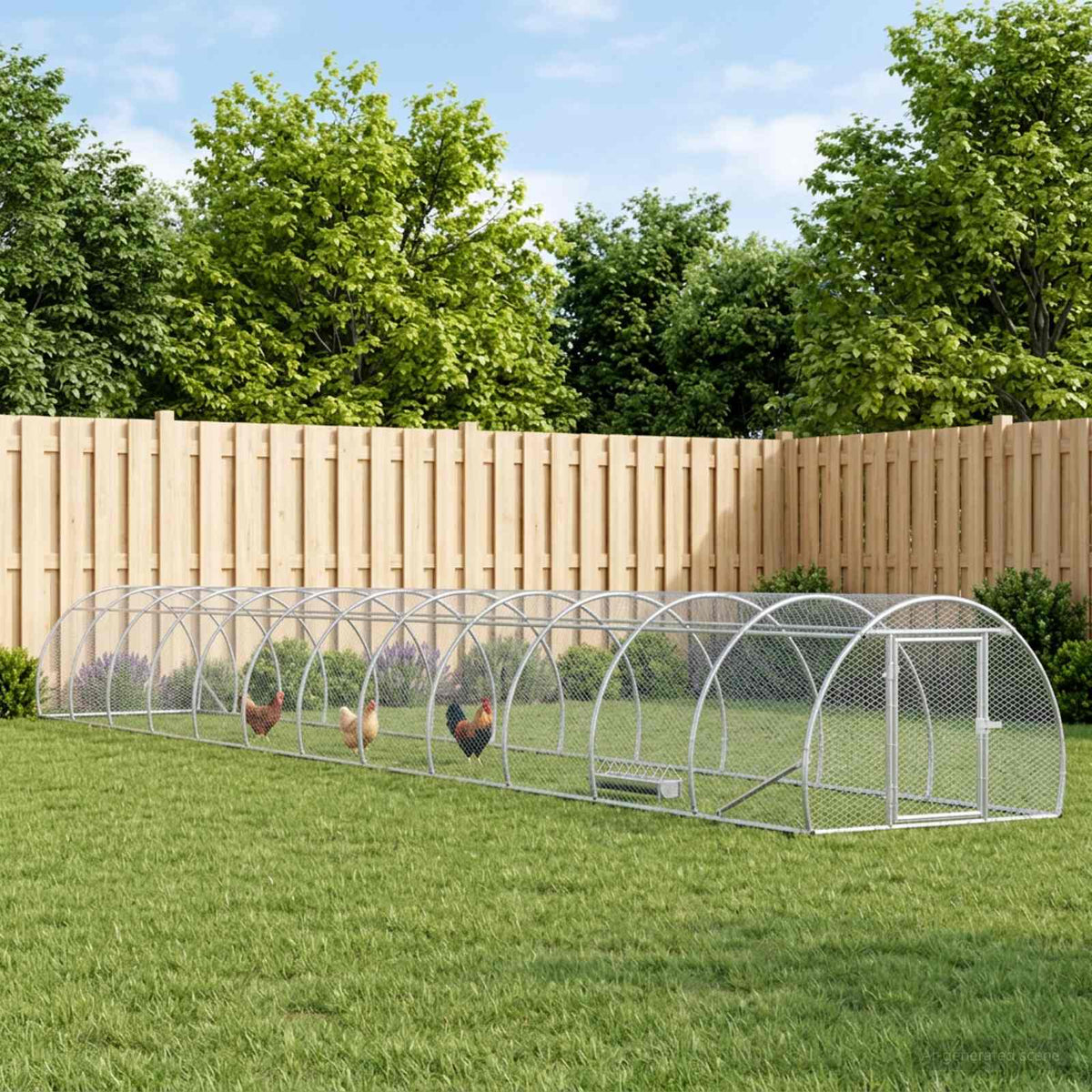 Tyúkház Ezüst 1200 x 150 x 100 cm Horganyzott Acél