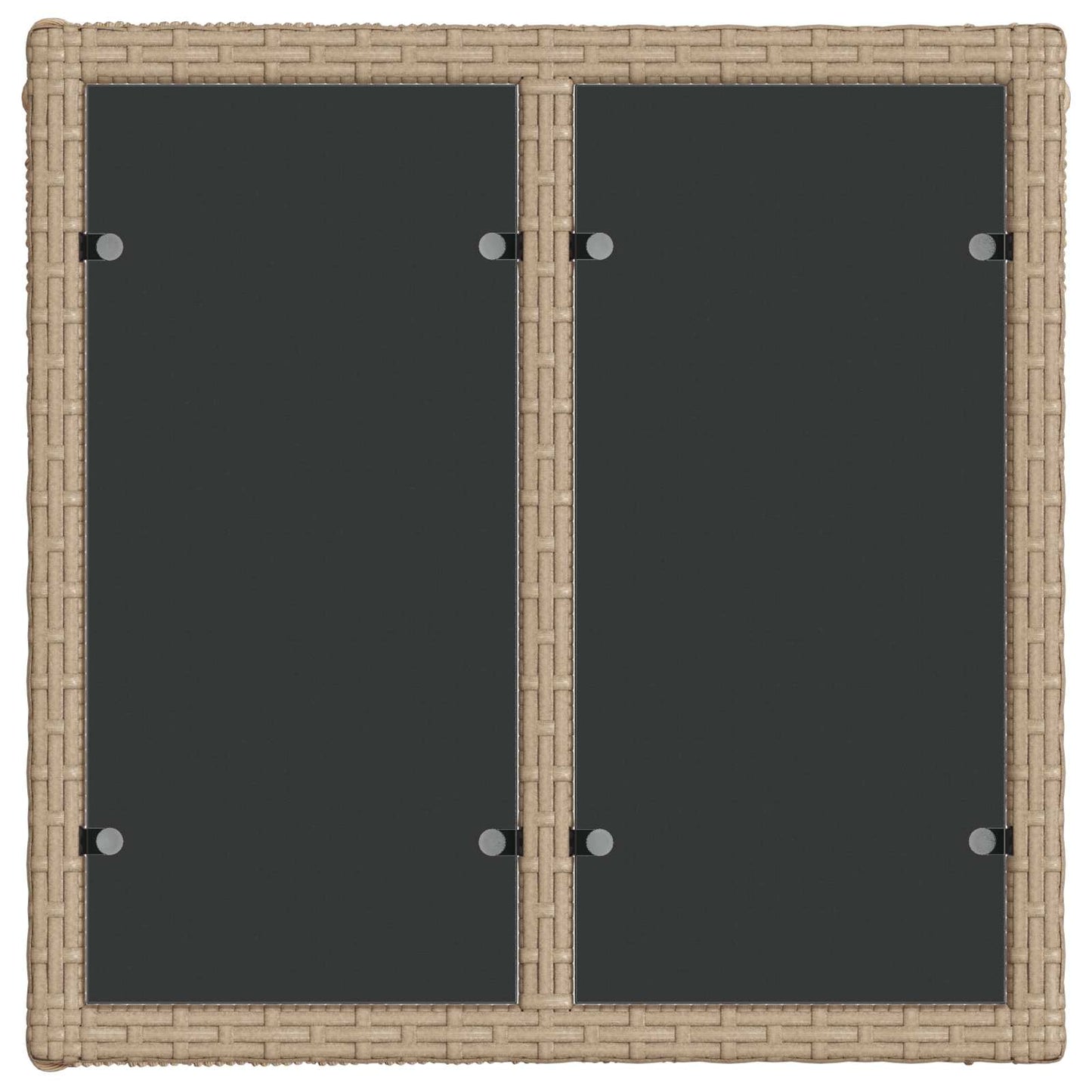 Kerti Kanapé Szett 14 pcs Beige és Krémszínű polirattan