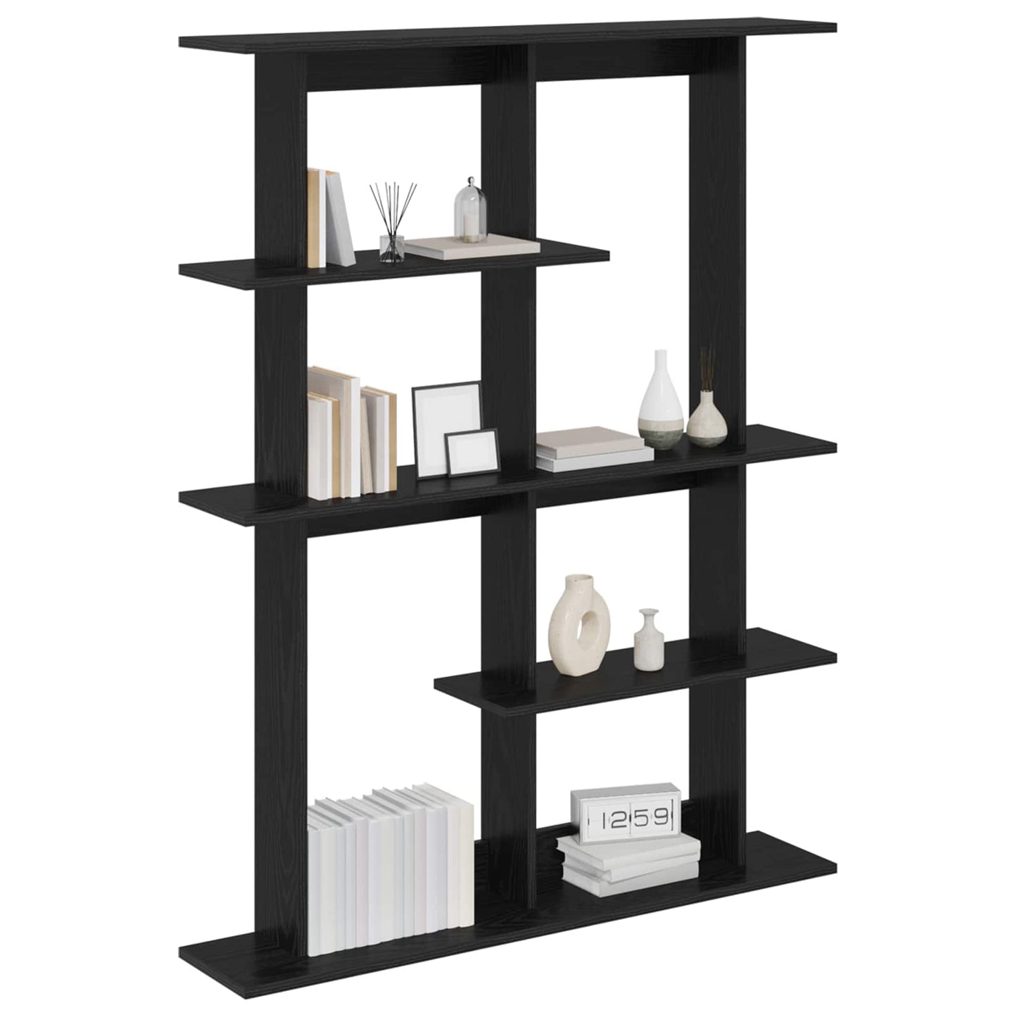Falpolc Fekete Tölgy 102 x 20 x 130 cm Szerelt Fa