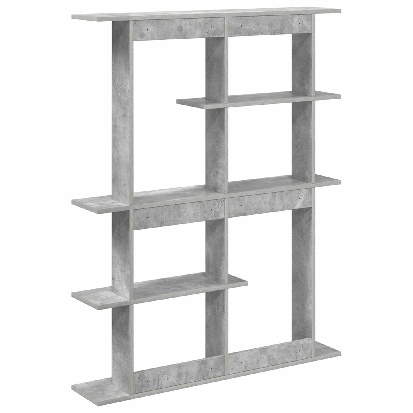 Falpolc Betonszürke 102 x 20 x 130 cm Szerelt Fa