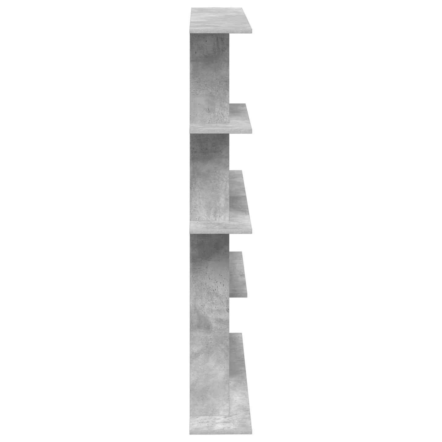 Falpolc Betonszürke 102 x 20 x 130 cm Szerelt Fa