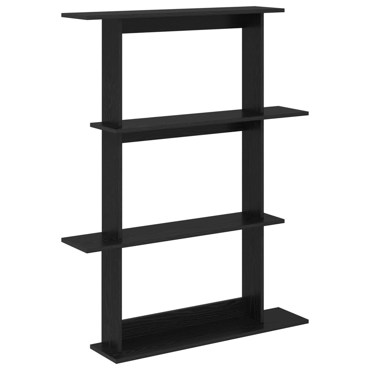 Falpolc Fekete Tölgy 100 x 20 x 126 cm Szerelt Fa
