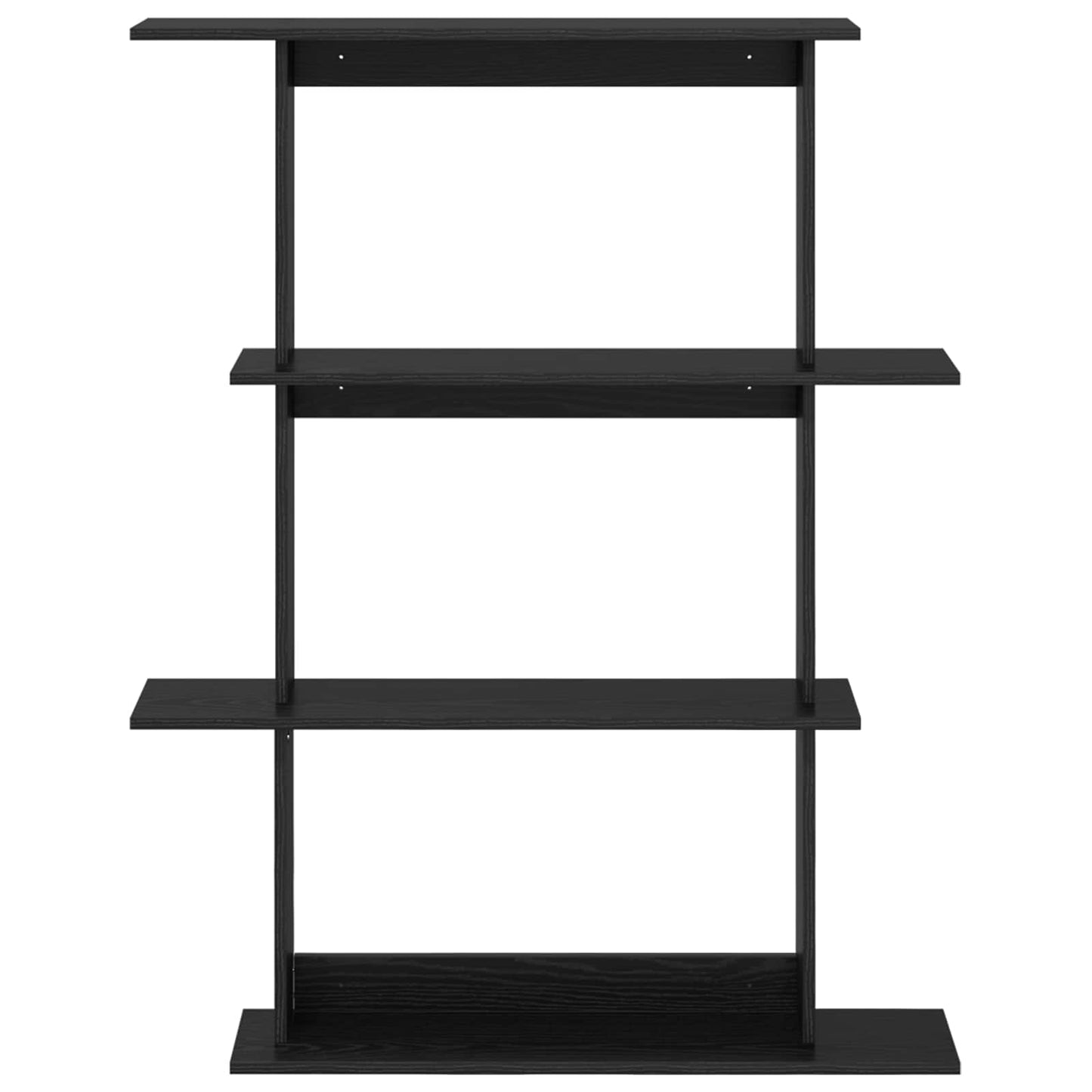 Falpolc Fekete Tölgy 100 x 20 x 126 cm Szerelt Fa
