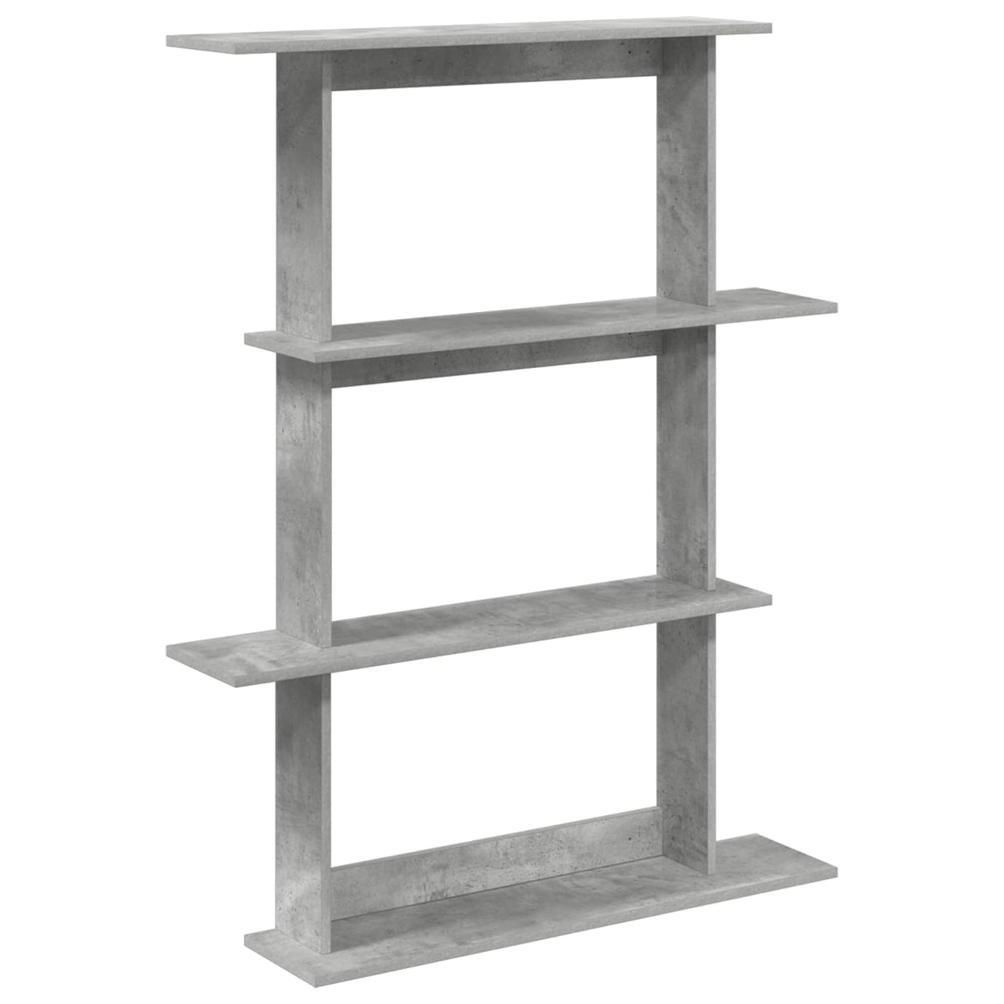 Falpolc Betonszürke 100 x 20 x 126 cm Szerelt Fa