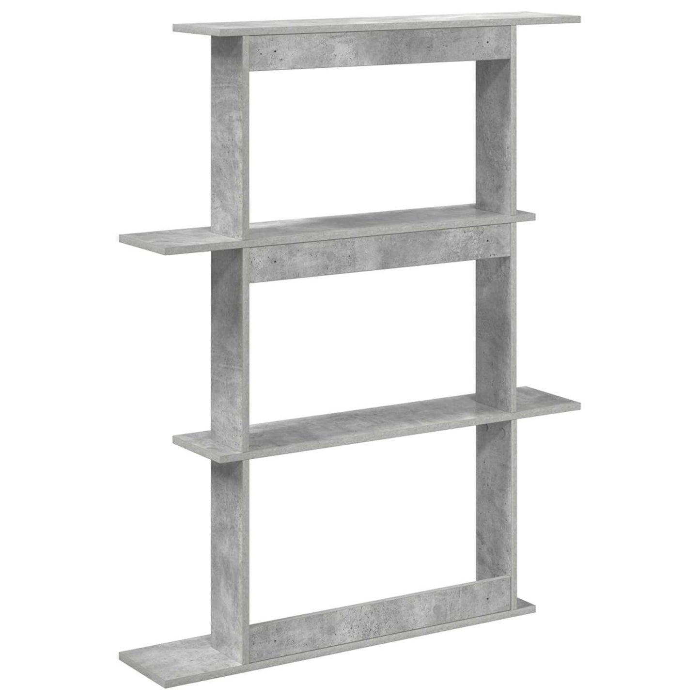 Falpolc Betonszürke 100 x 20 x 126 cm Szerelt Fa