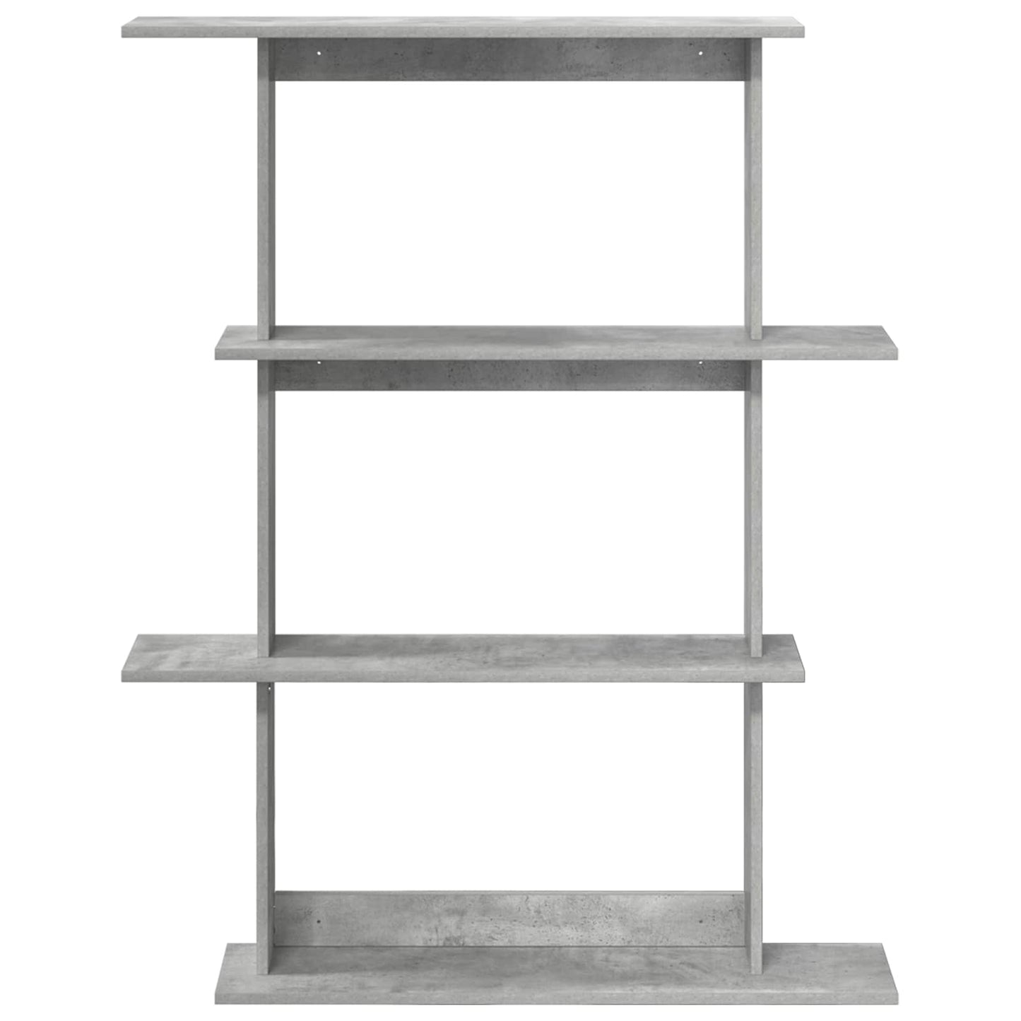 Falpolc Betonszürke 100 x 20 x 126 cm Szerelt Fa