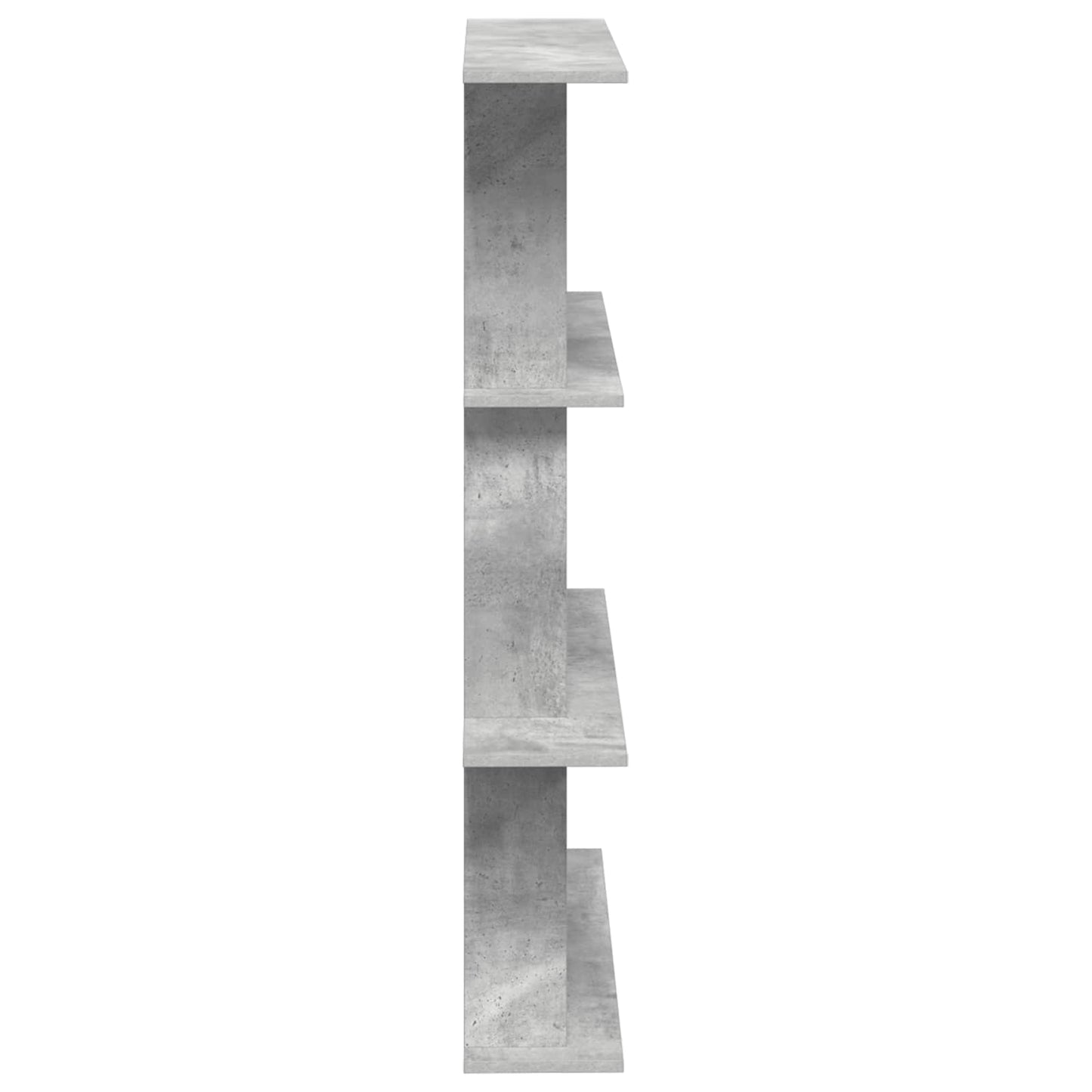 Falpolc Betonszürke 100 x 20 x 126 cm Szerelt Fa