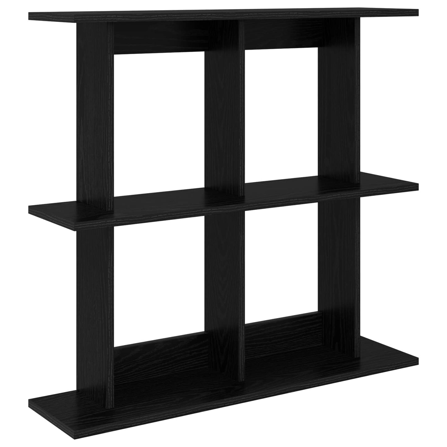 Falpolc Falra szerelhető Fekete 100 x 20 x 75 cm Szerelt Fa