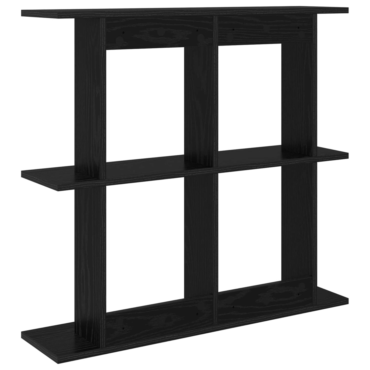 Falpolc Falra szerelhető Fekete 100 x 20 x 75 cm Szerelt Fa