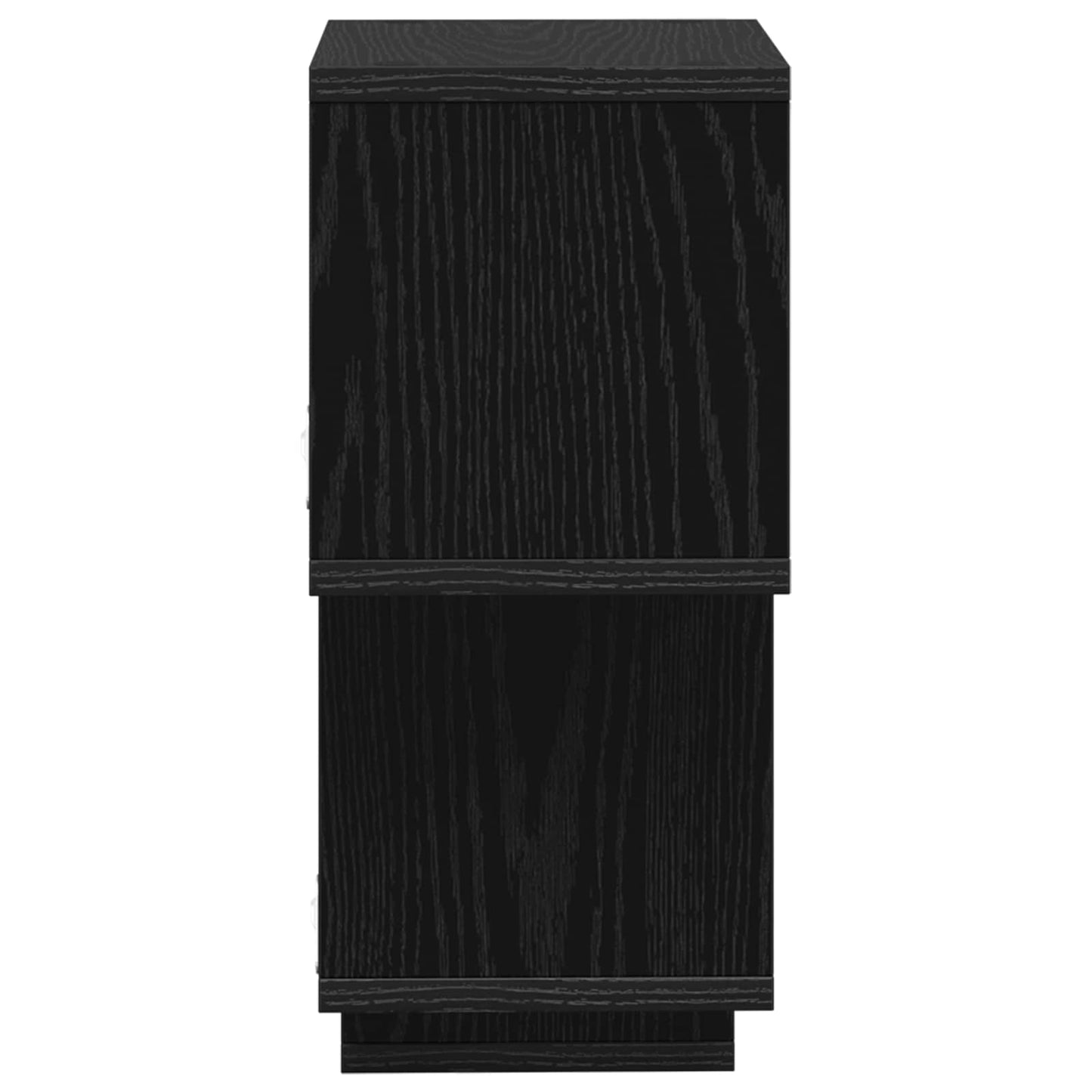 Lebegő polc Falra szerelhető Fekete Tölgy 87 x 20 x 55 cm