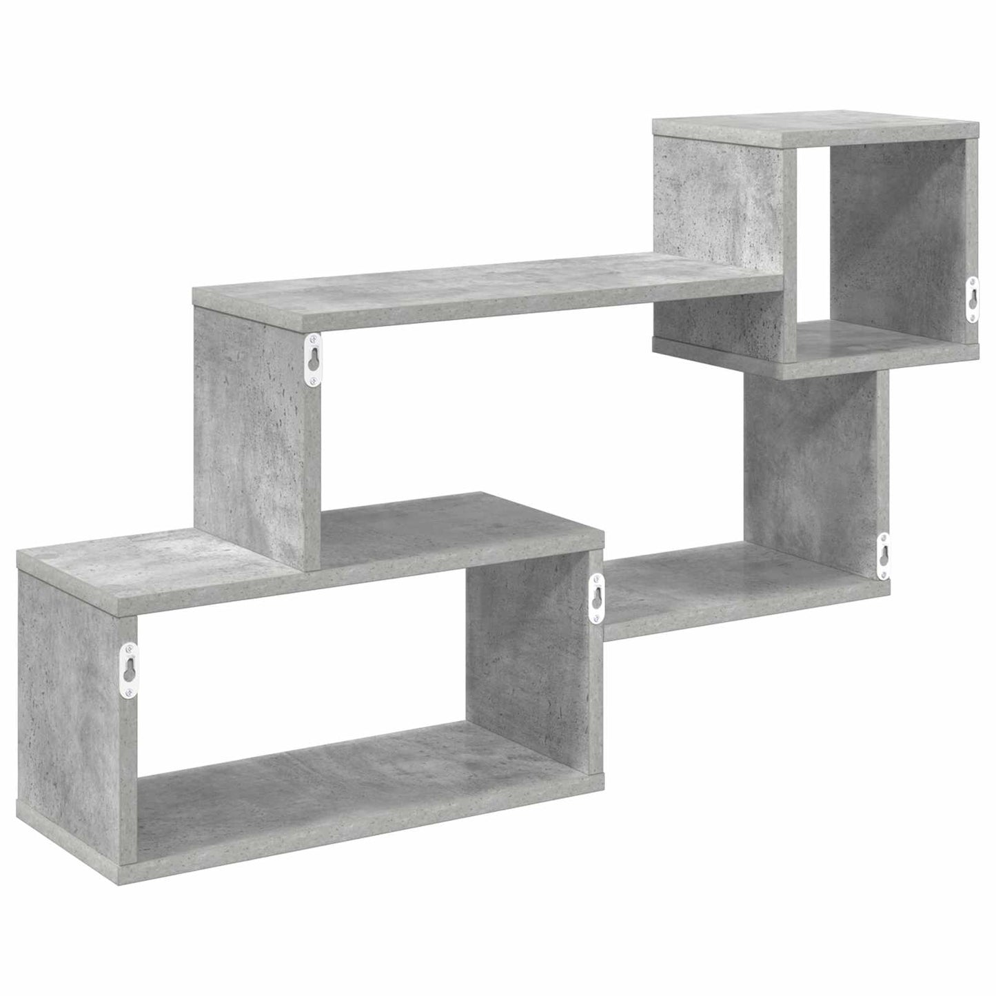 Lebegő polc Falra szerelhető Betonszürke 87 x 20 x 55 cm