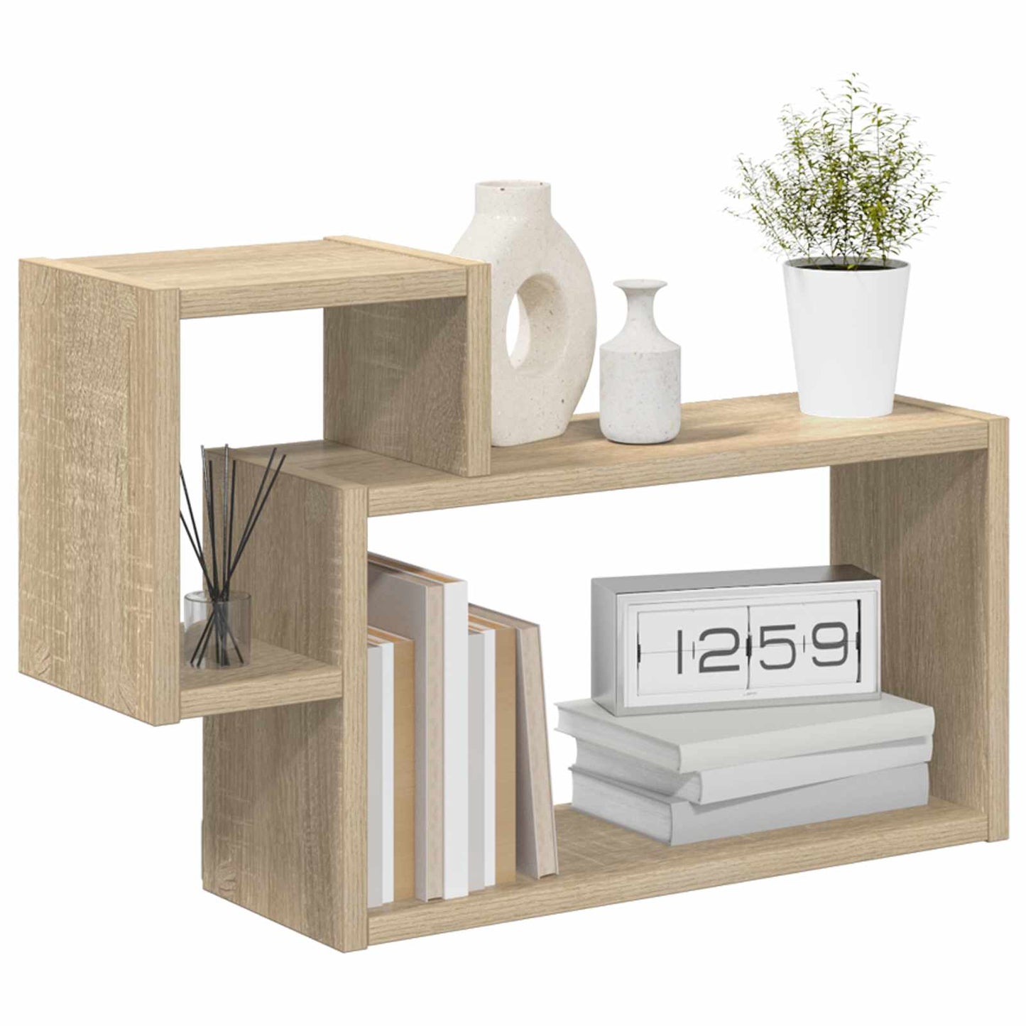 Falpolc Falra szerelhető Sonoma Tölgy 55 x 15 x 35 cm