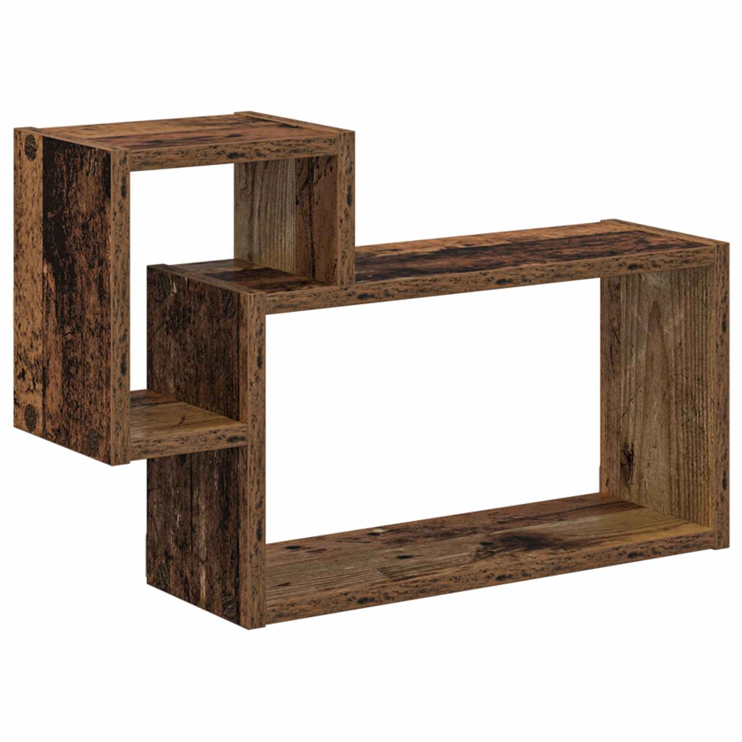 Falpolc Falra szerelhető Antik Fa 55 x 15 x 35 cm Szerelt Fa
