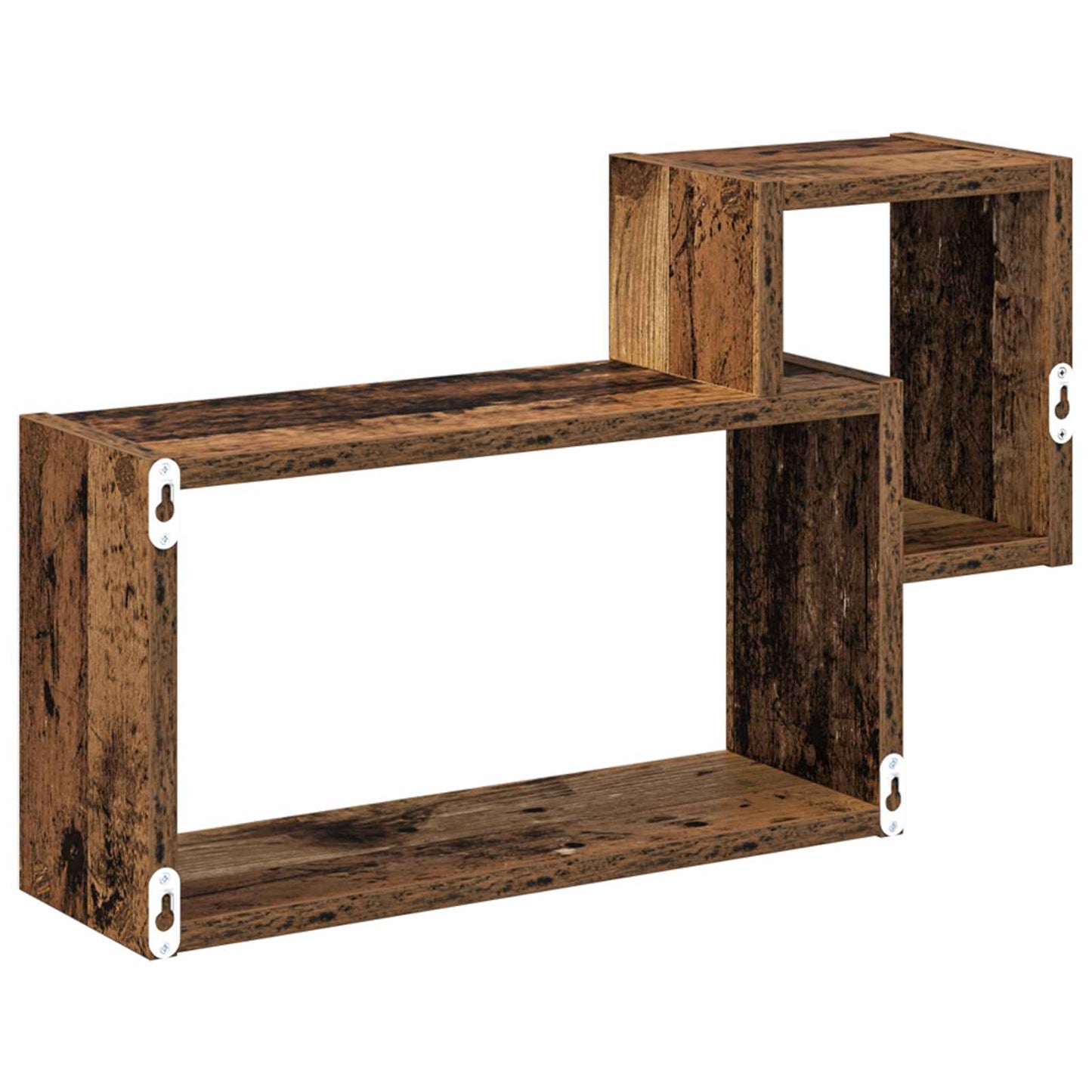 Falpolc Falra szerelhető Antik Fa 55 x 15 x 35 cm Szerelt Fa