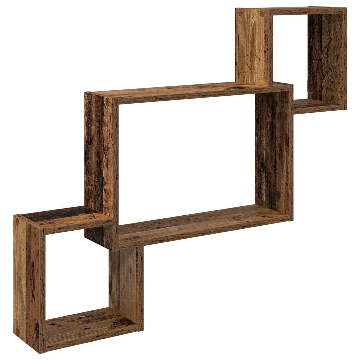 Falpolc Falra szerelhető Antik Fa 91,5 x 15 x 76 cm Szerelt Fa