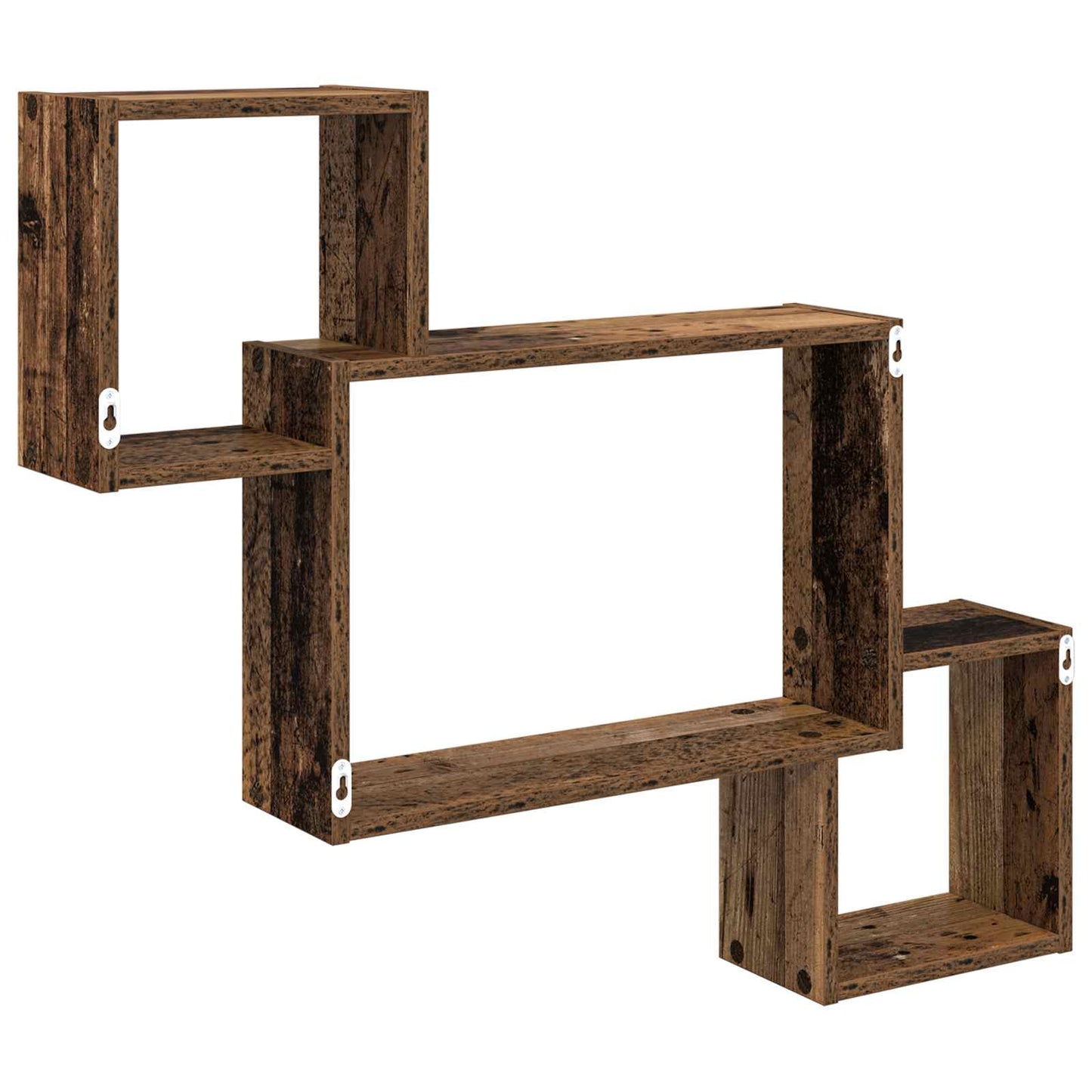 Falpolc Falra szerelhető Antik Fa 91,5 x 15 x 76 cm Szerelt Fa