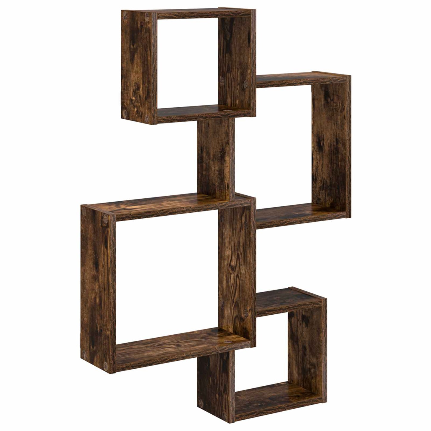 Fali Kocka Polcok Falra szerelhető Barna 64 x 13,5 x 91,5 cm