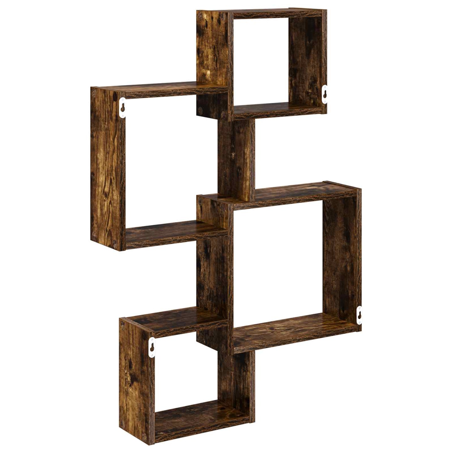 Fali Kocka Polcok Falra szerelhető Barna 64 x 13,5 x 91,5 cm