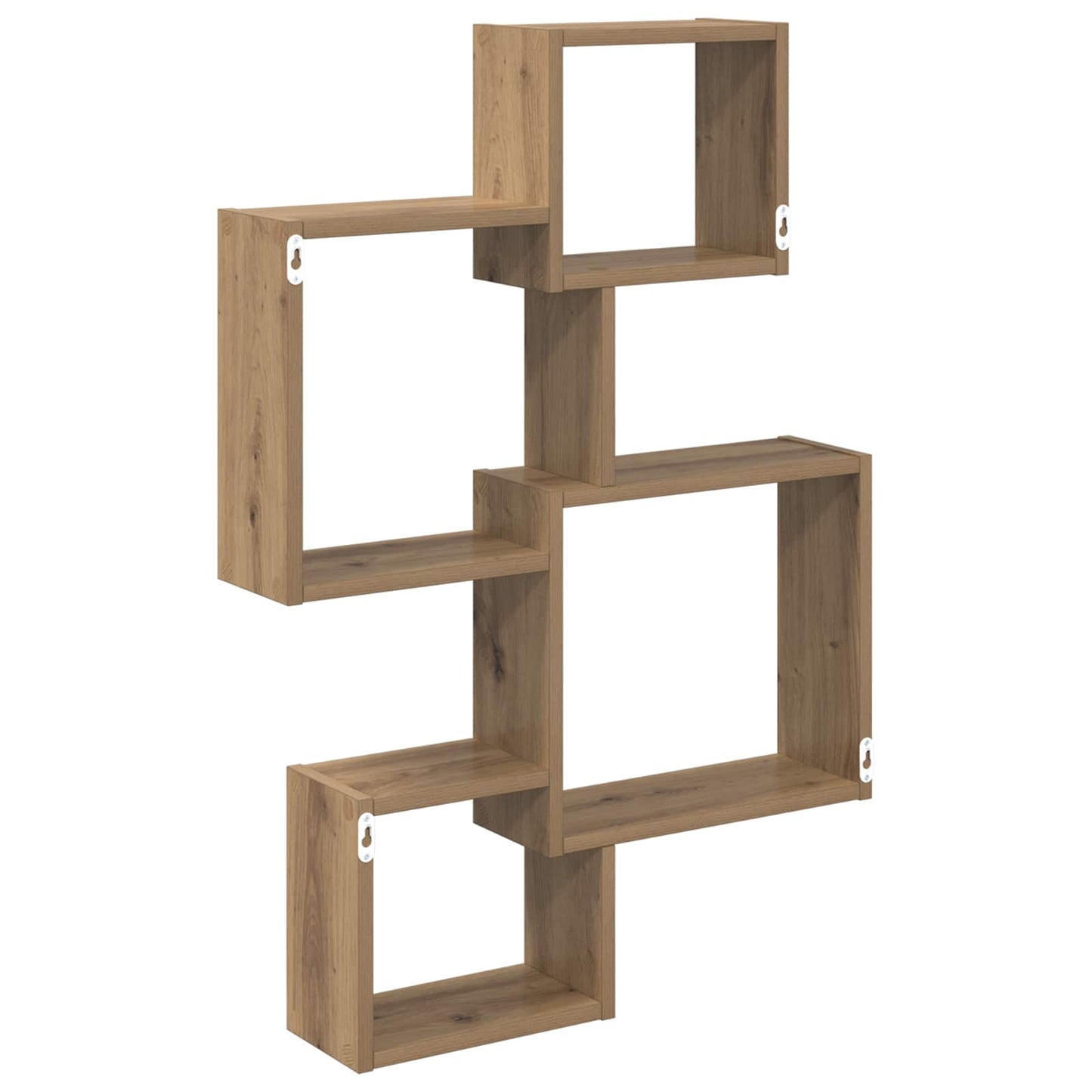 Fali Kocka Polcok Falra szerelhető Barna 64 x 13,5 x 91,5 cm