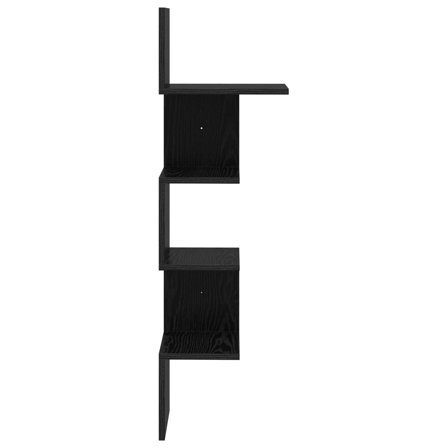 Falpolc Falra szerelhető Fekete Tölgy 32 x 21 x 107 cm