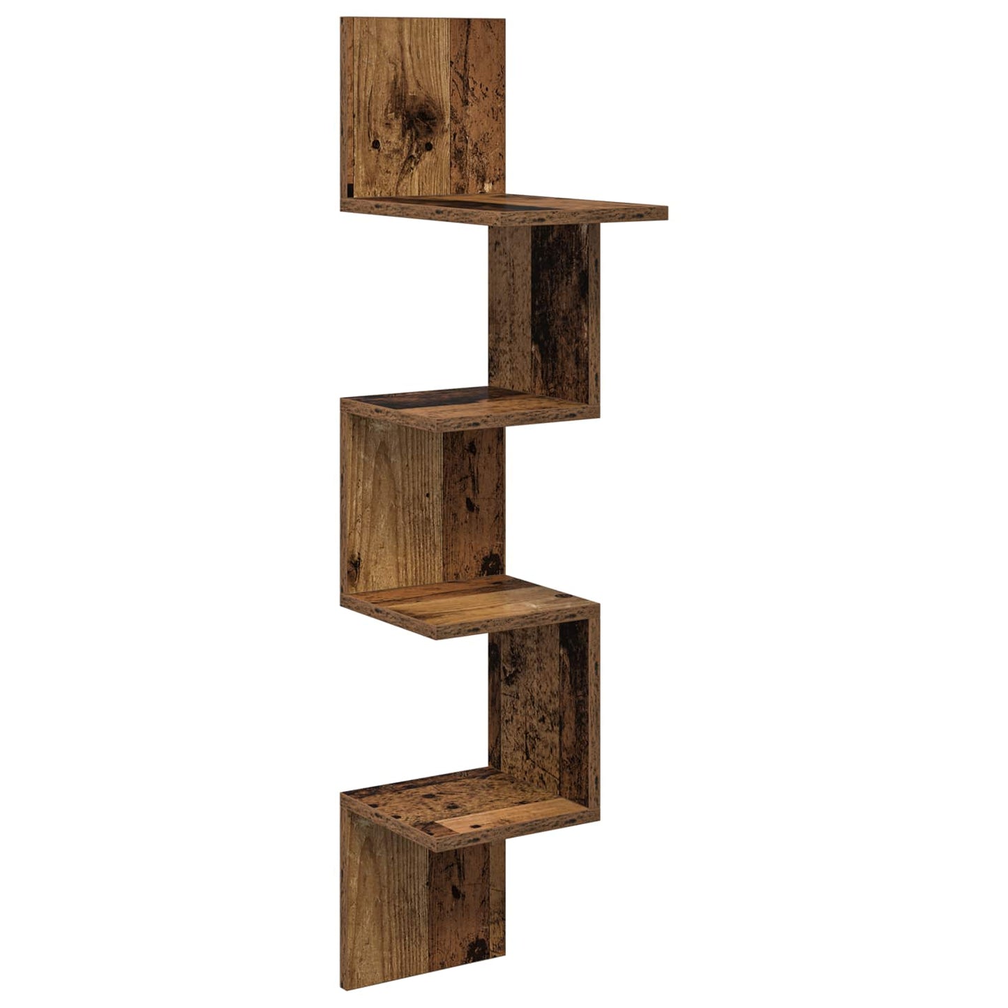 Falpolc Falra szerelhető Antik Fa 32 x 21 x 107 cm Szerelt Fa