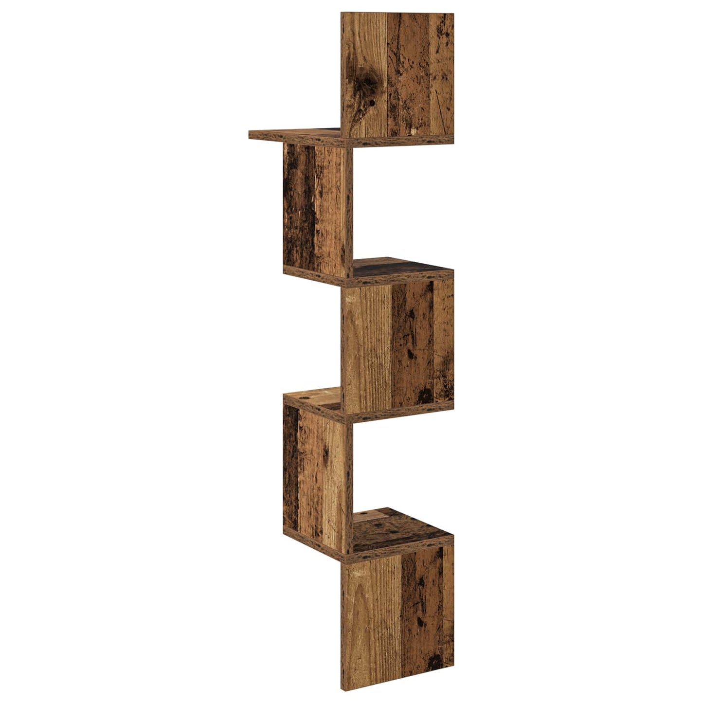 Falpolc Falra szerelhető Antik Fa 32 x 21 x 107 cm Szerelt Fa