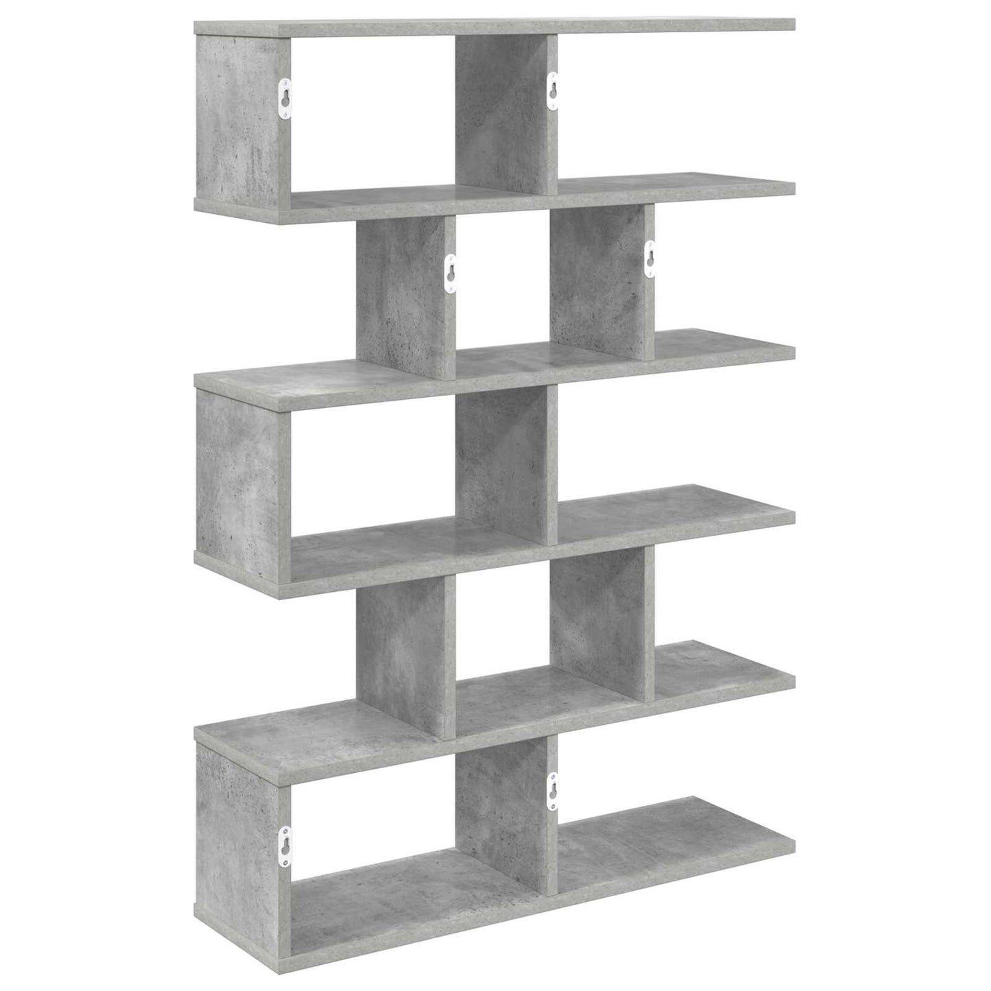 Falpolc Betonszürke 70 x 20 x 100 cm Szerelt Fa
