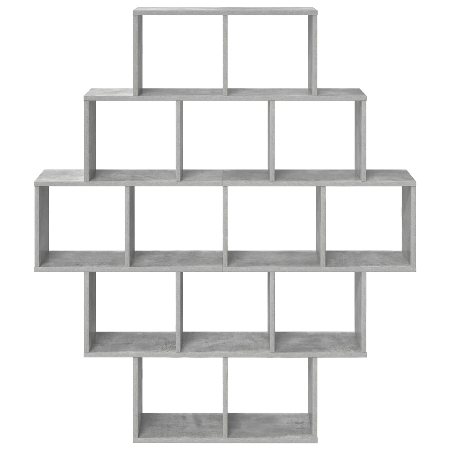 Falpolc Betonszürke 120 x 20 x 136 cm Szerelt Fa